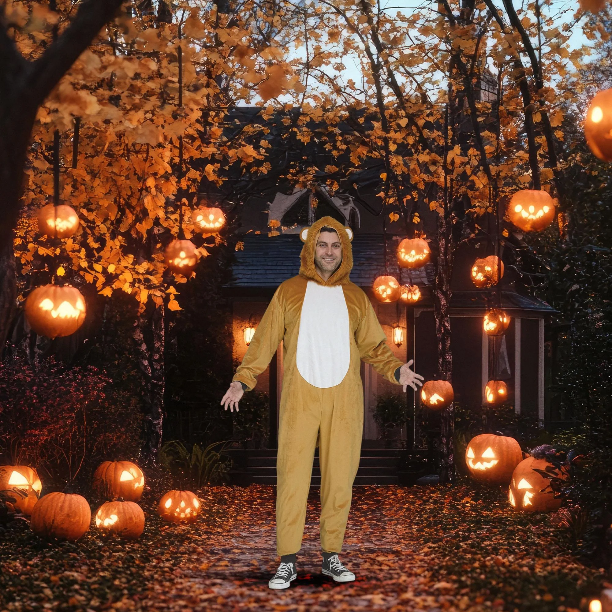 E-Z Lion Adult Costume - Image 4