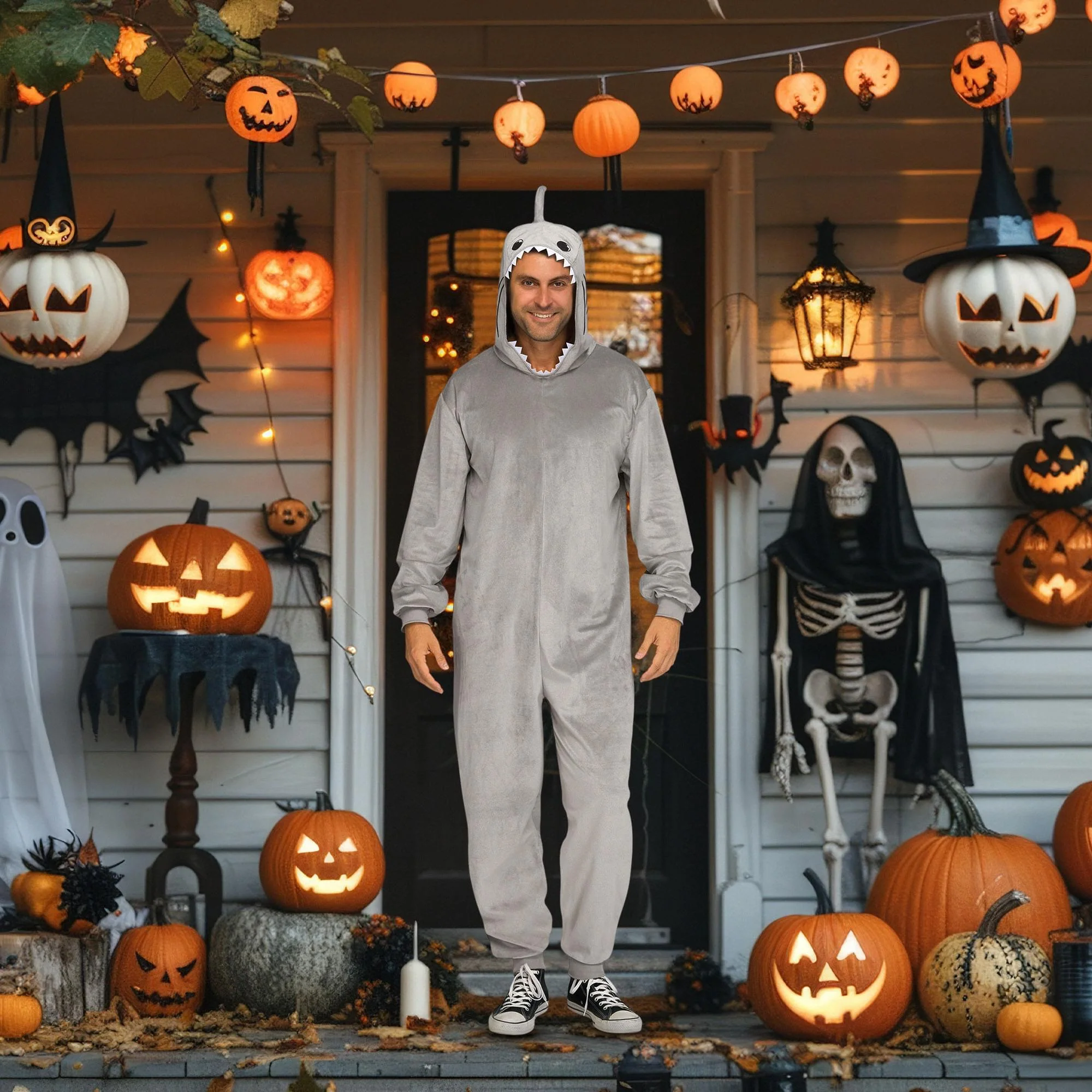 E-Z Shark Adult Costume - Image 12