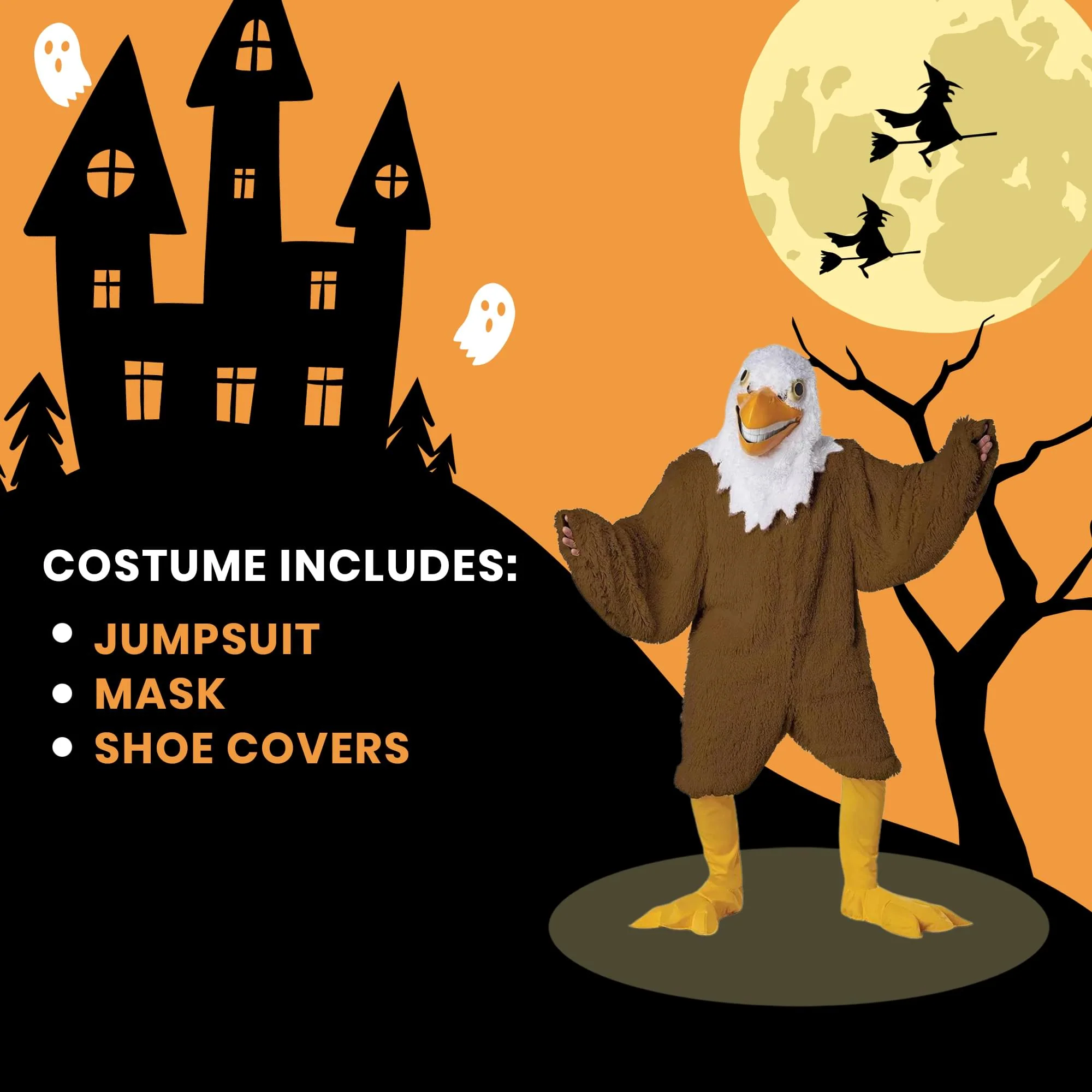 Eagle Maniac Adult Costume | One Size - Image 6