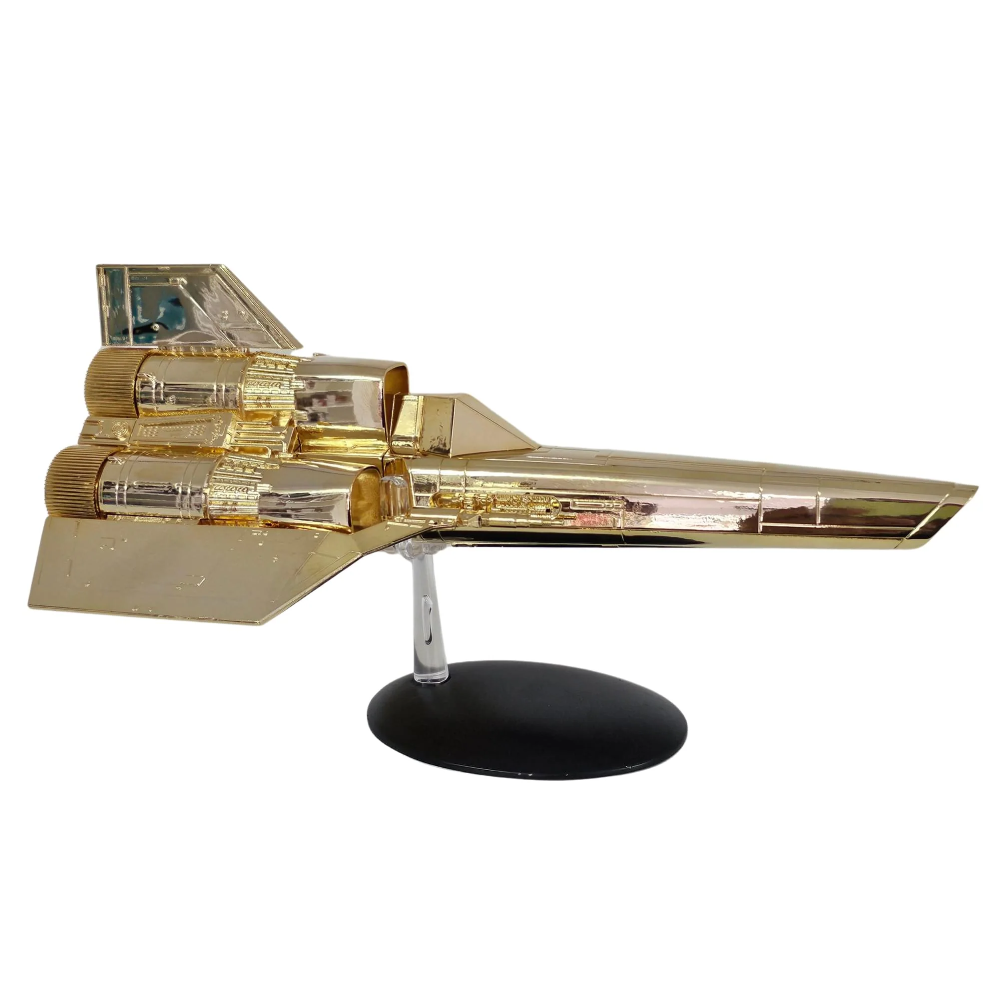Eaglemoss Battlestar Galactica Ship Replica | Gold Plated Colonial Viper - Image 2