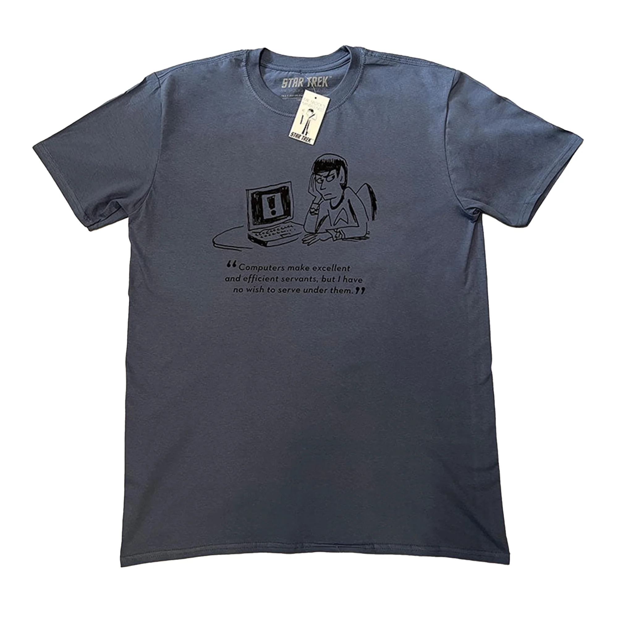 Eaglemoss Star Trek "Computers" Indigo T-Shirt - Image 8