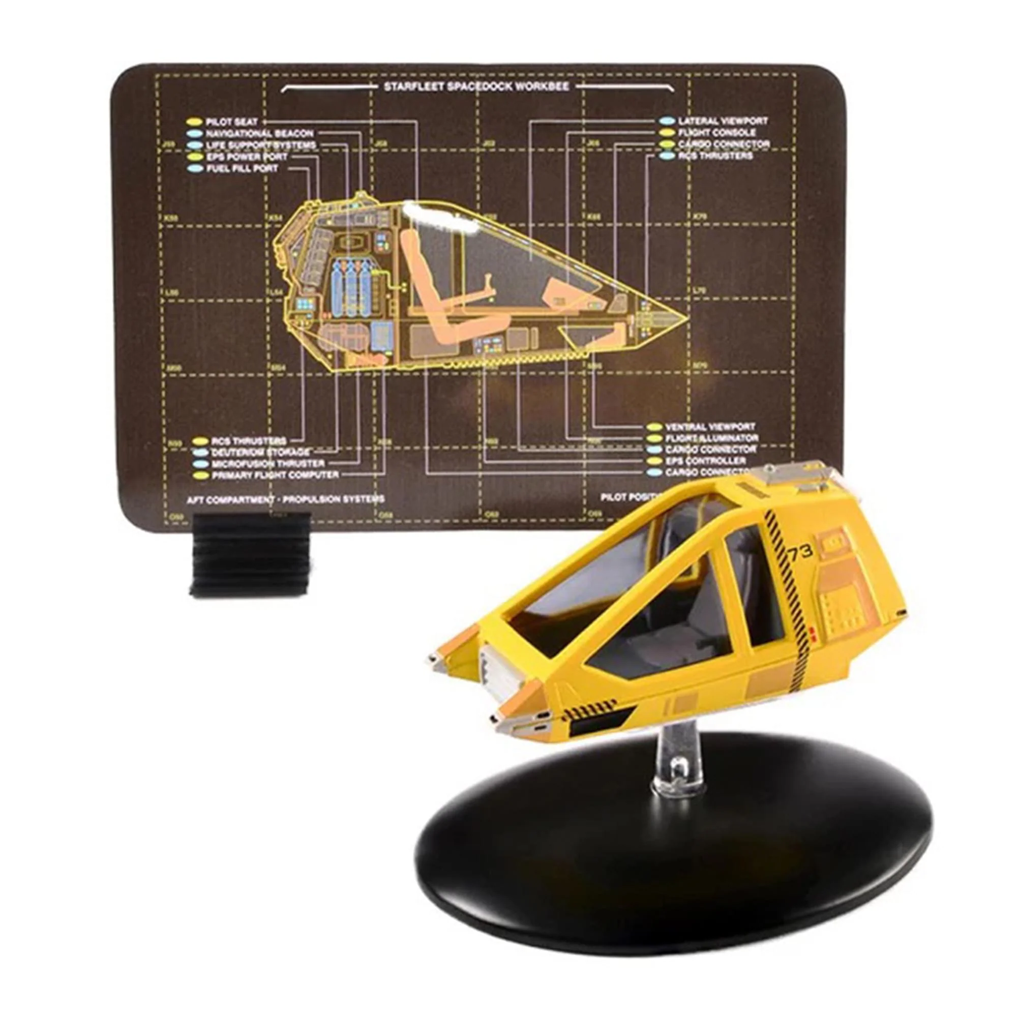 Eaglemoss Star Trek Shuttlecraft Replica Set 3 Travel Pod, Type-11 Argo, Workbee - Image 3
