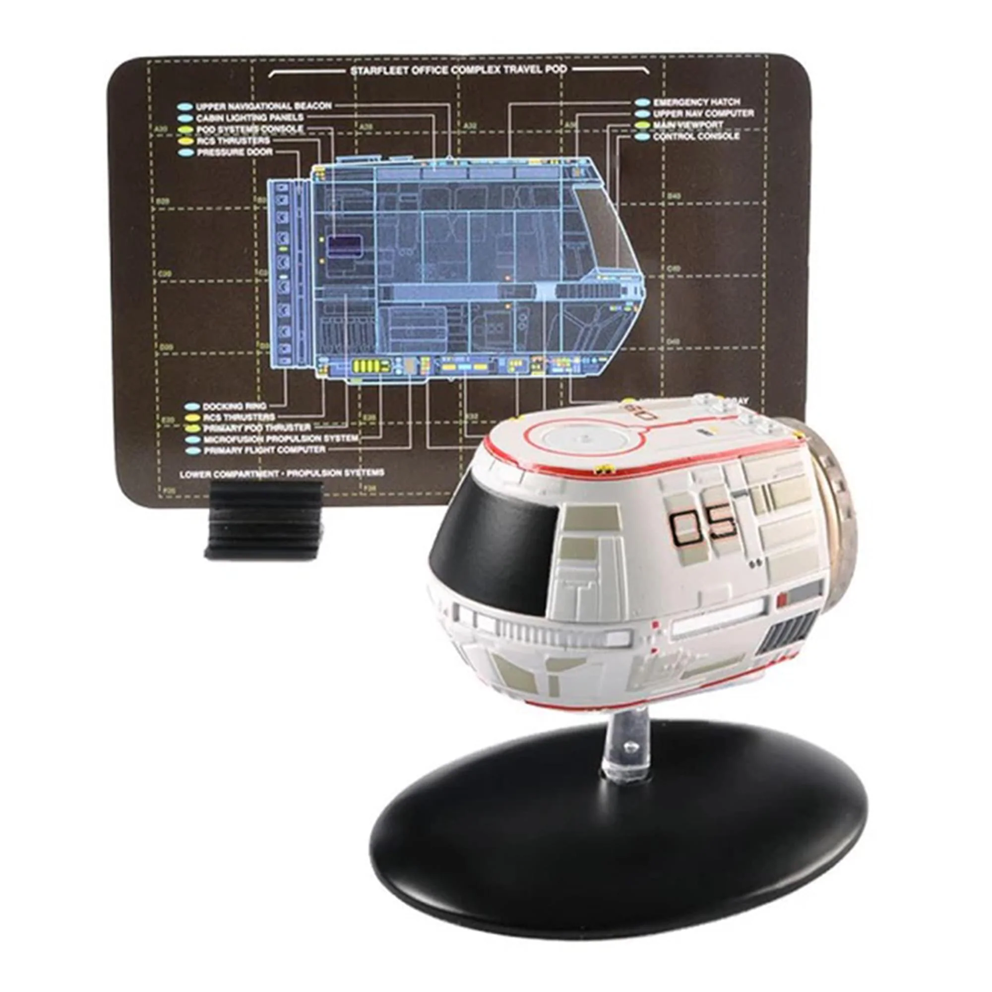 Eaglemoss Star Trek Shuttlecraft Replica Set 3 Travel Pod, Type-11 Argo, Workbee - Image 4