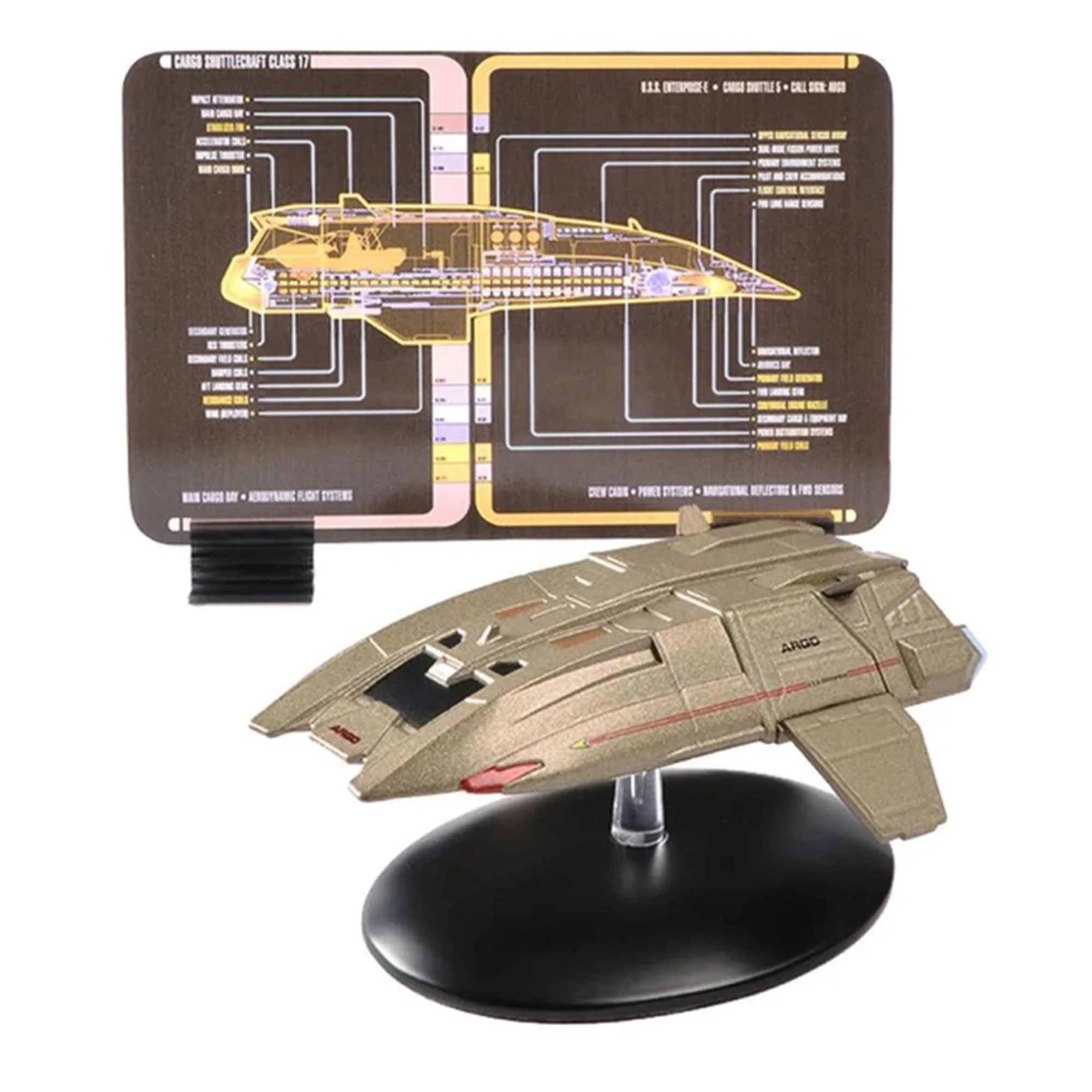 Eaglemoss Star Trek Shuttlecraft Replica Set 3 Travel Pod, Type-11 Argo, Workbee - Image 5