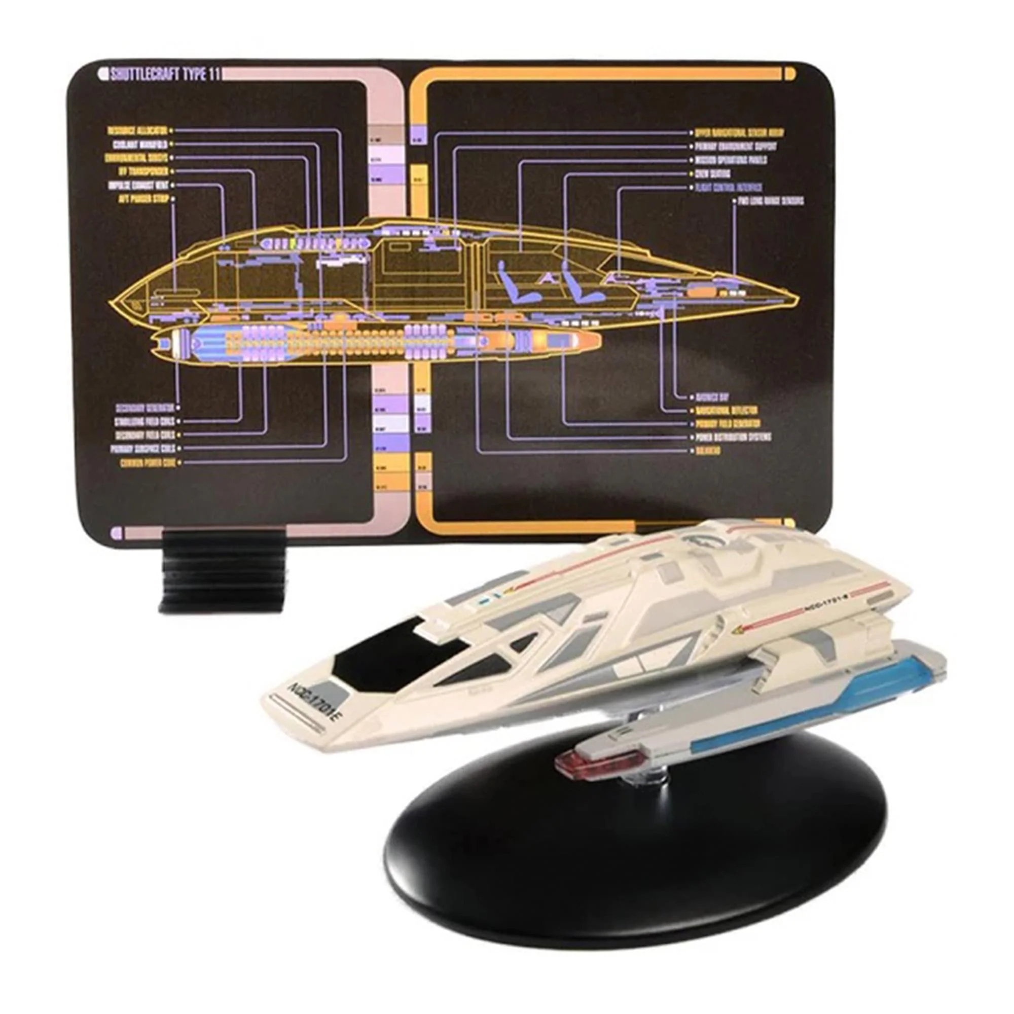 Eaglemoss Star Trek Shuttlecraft Replica Set 3 Travel Pod, Type-11 Argo, Workbee - Image 6