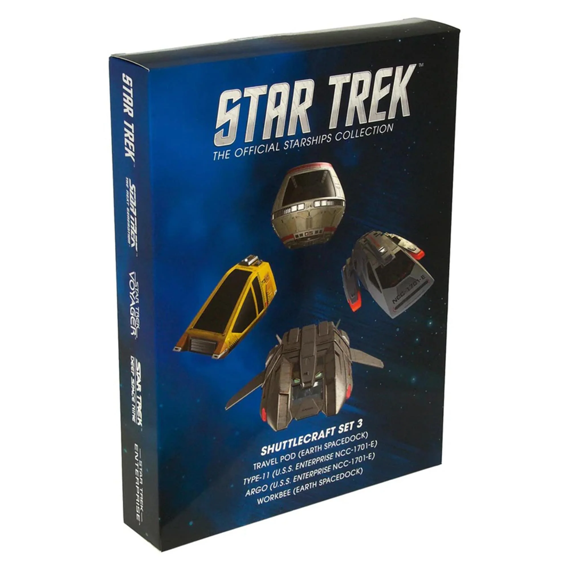 Eaglemoss Star Trek Shuttlecraft Replica Set 3 Travel Pod, Type-11 Argo, Workbee - Image 8