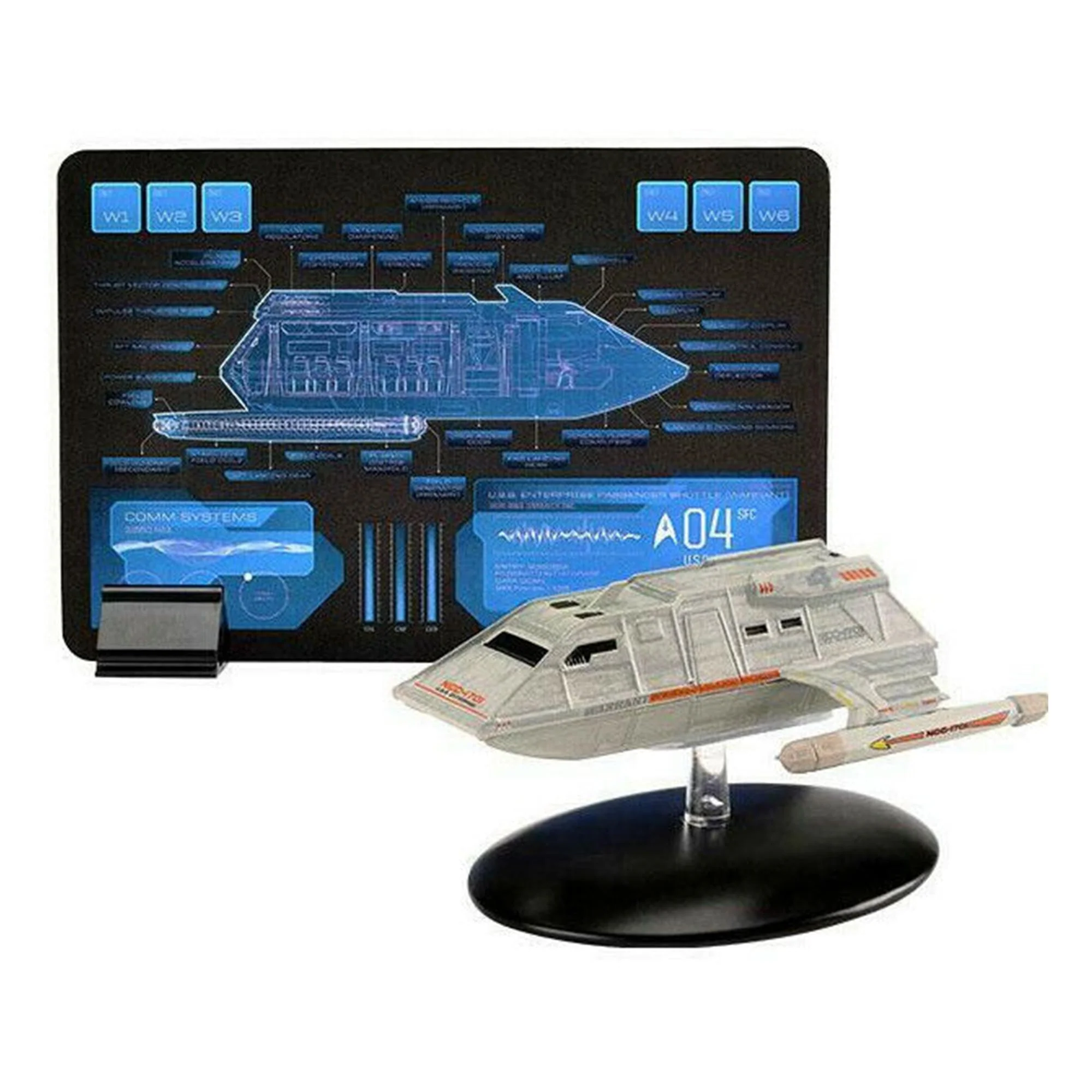 Eaglemoss Star Trek Shuttlecraft Set 4 Passenger, Warrant, Short-Range, Medical - Image 4