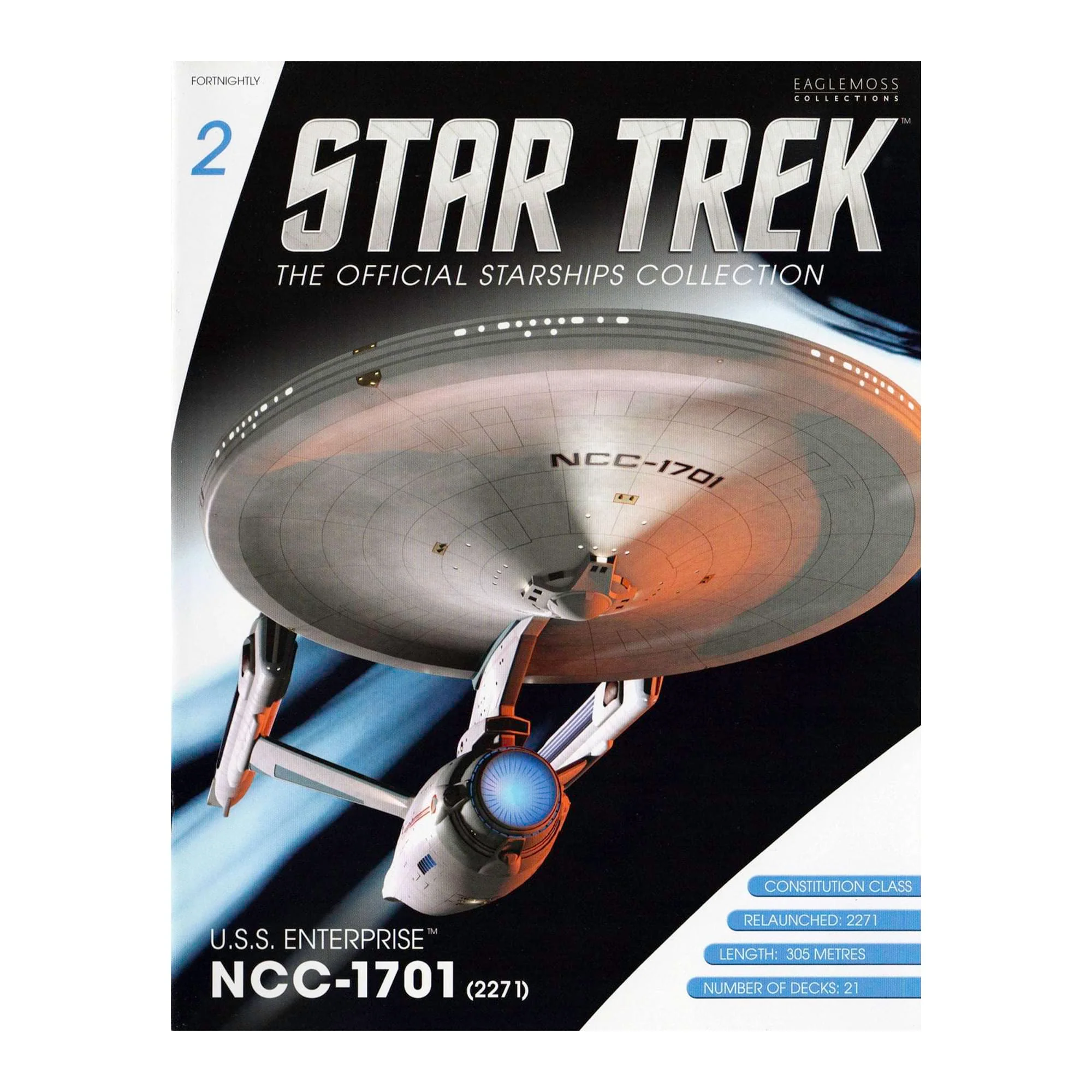 Eaglemoss Star Trek Starship Replica | USS Enterprise NCC-1701 (2271) #2 - Image 6