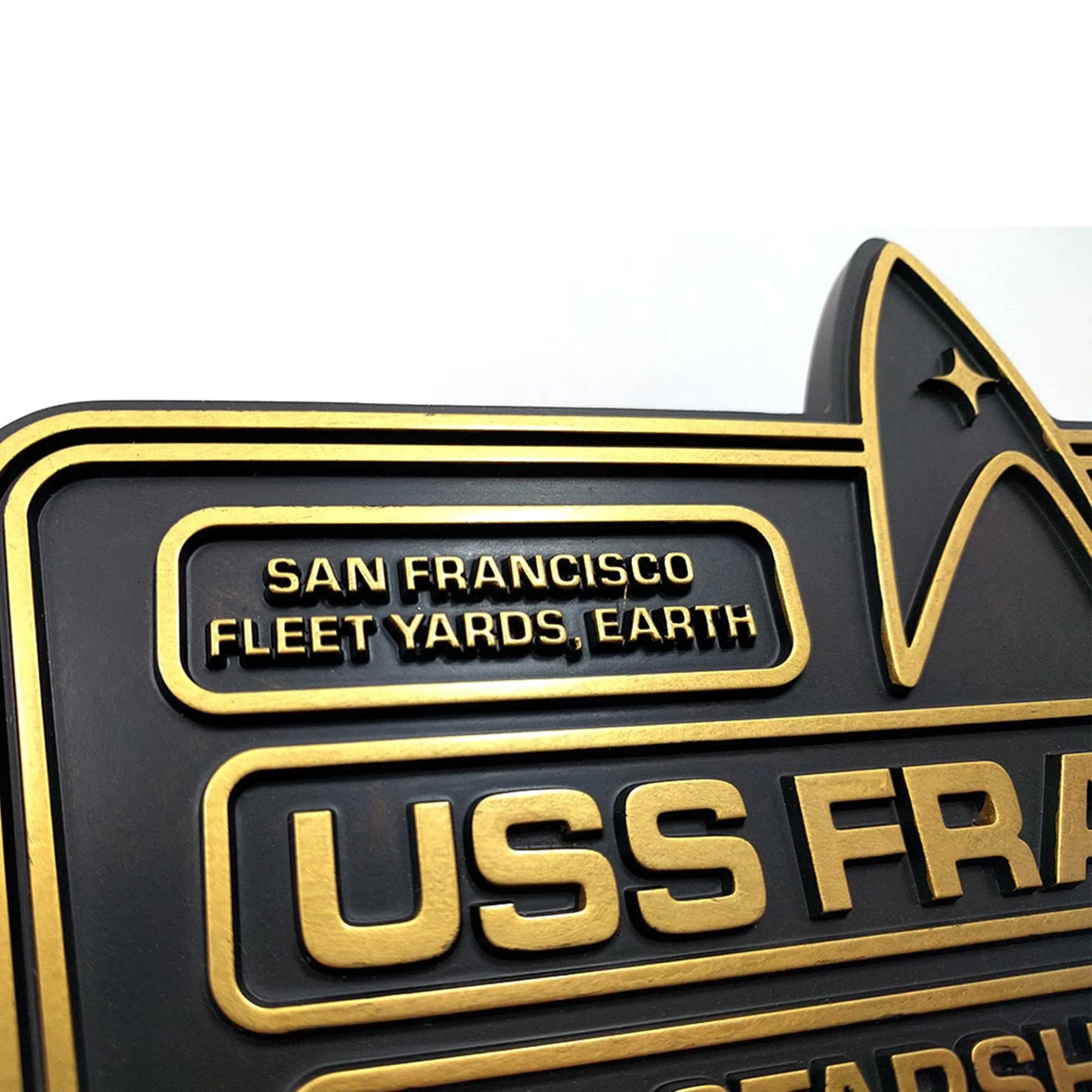 Eaglemoss Star Trek USS Franklin NX-326 Dedication Plaque - Image 3