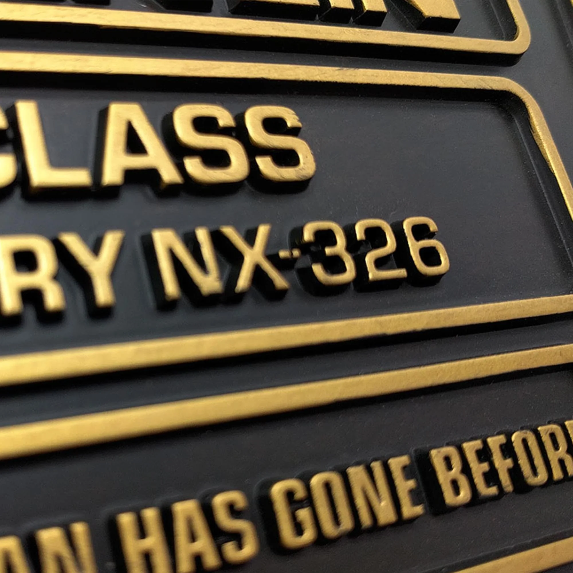 Eaglemoss Star Trek USS Franklin NX-326 Dedication Plaque - Image 6