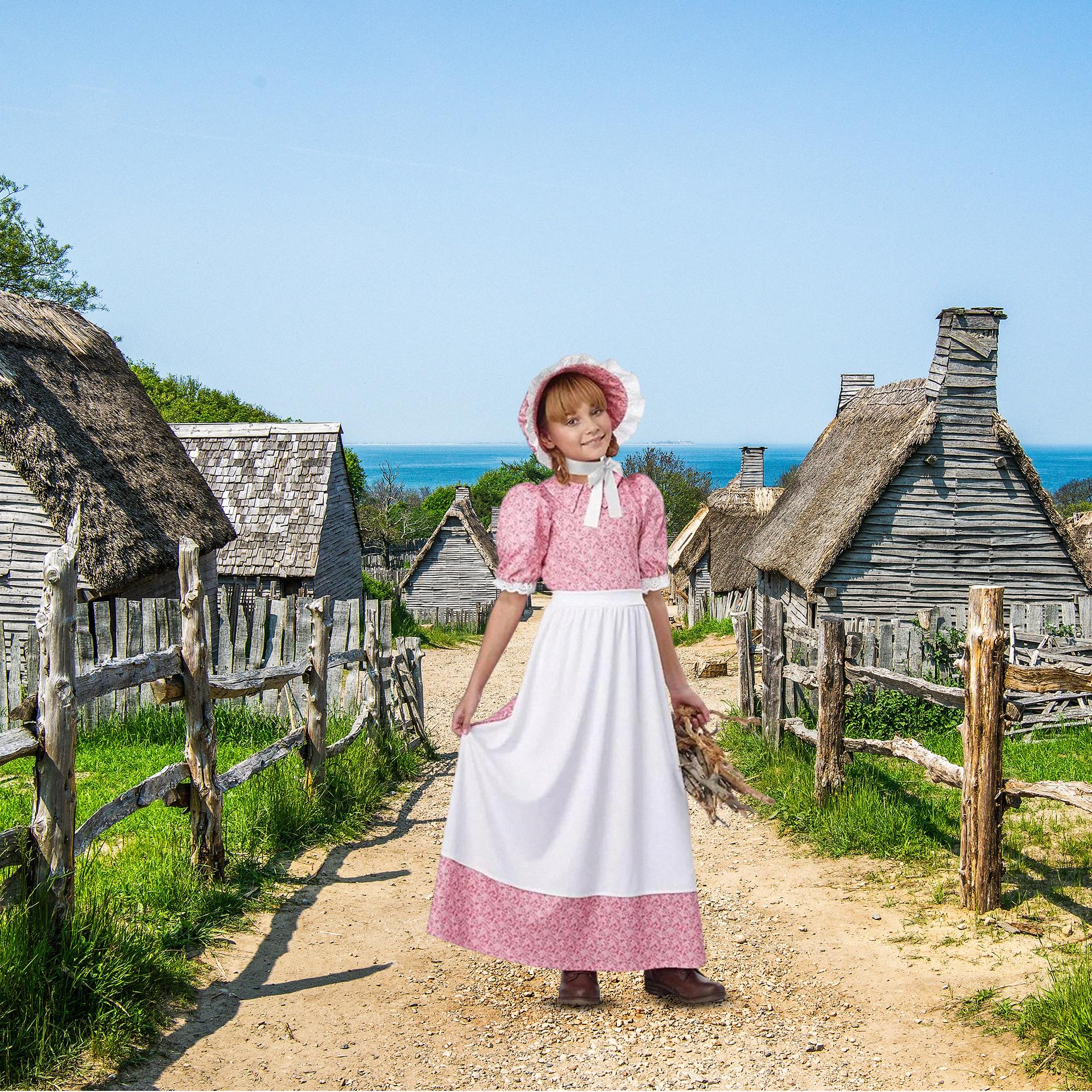 Early American Girl Child Costume - Image 3