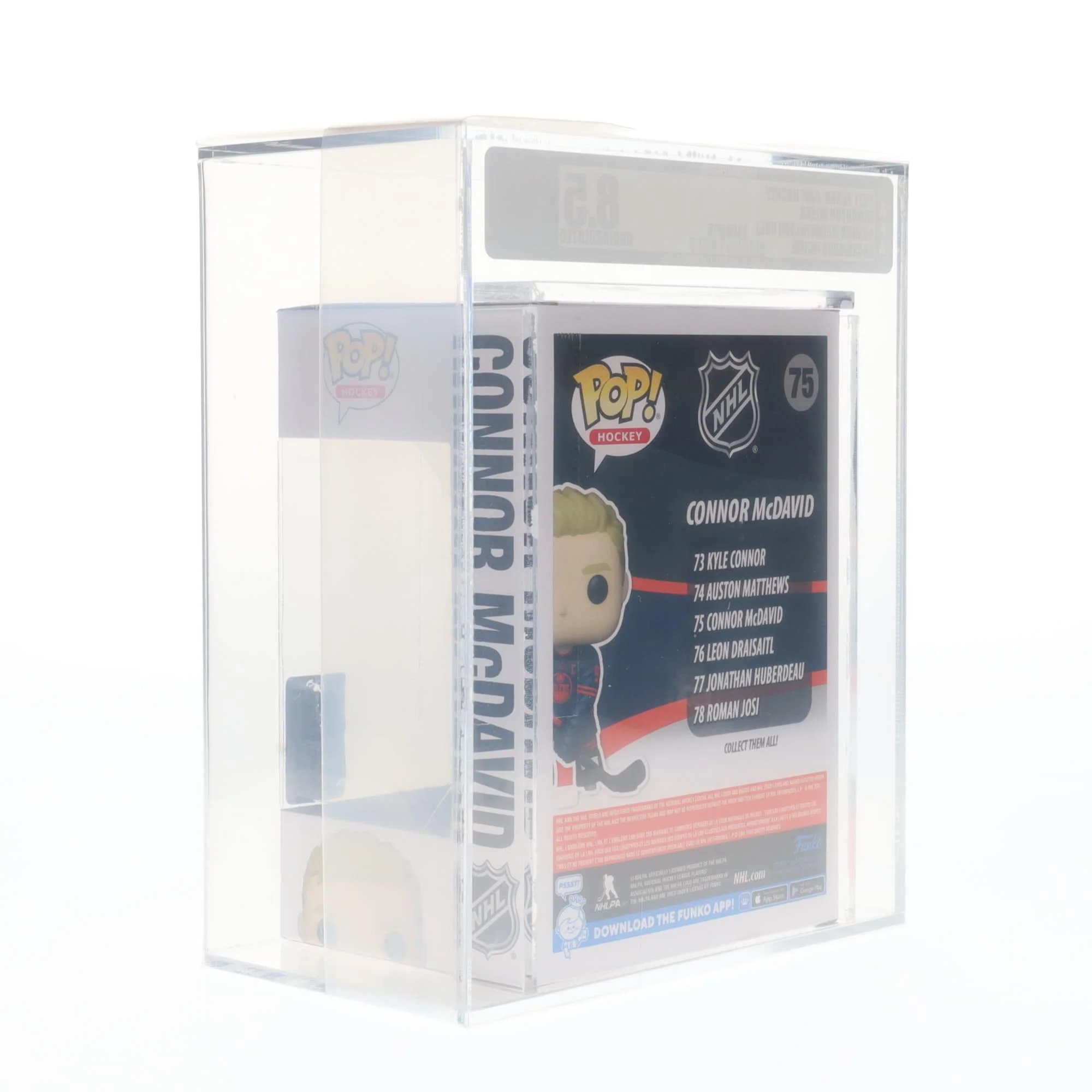 Edmonton Oilers NHL Funko POP | Connor McDavid (Third Uniform) | Rated AFA 8.5 - Image 4