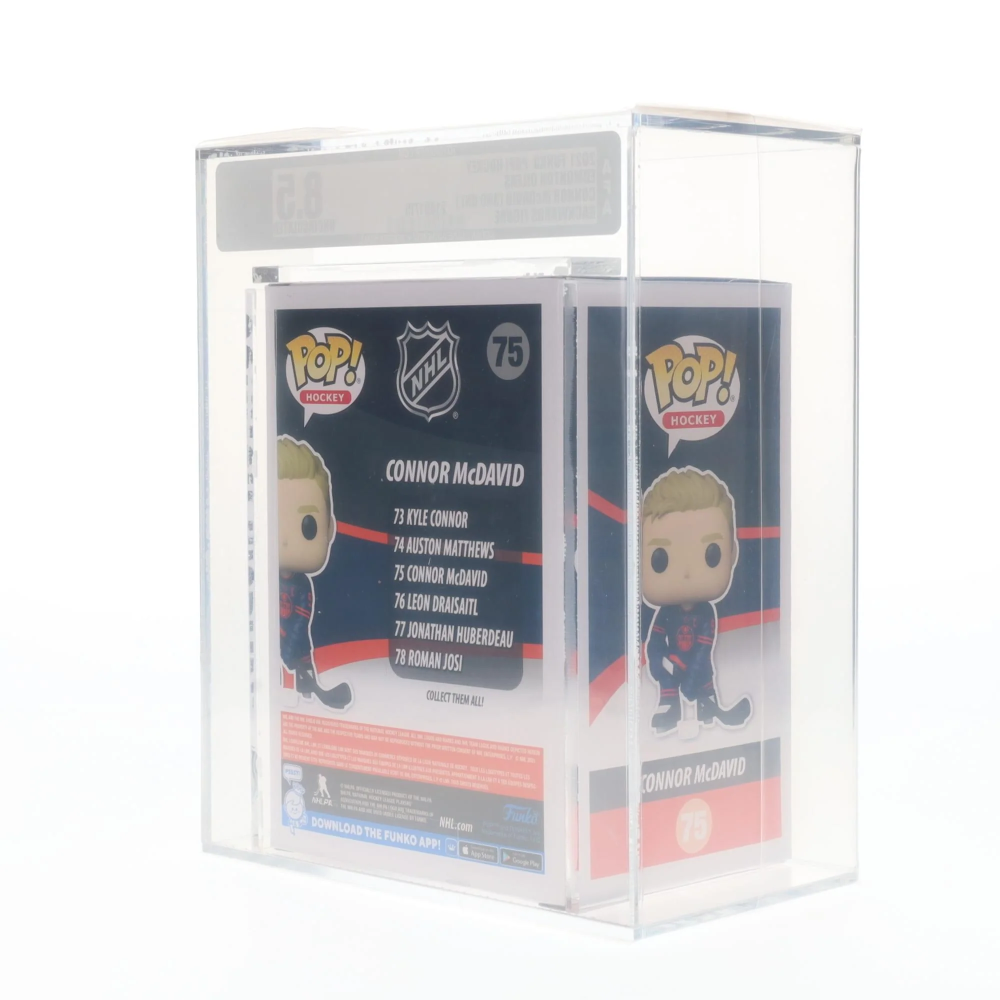 Edmonton Oilers NHL Funko POP | Connor McDavid (Third Uniform) | Rated AFA 8.5 - Image 6