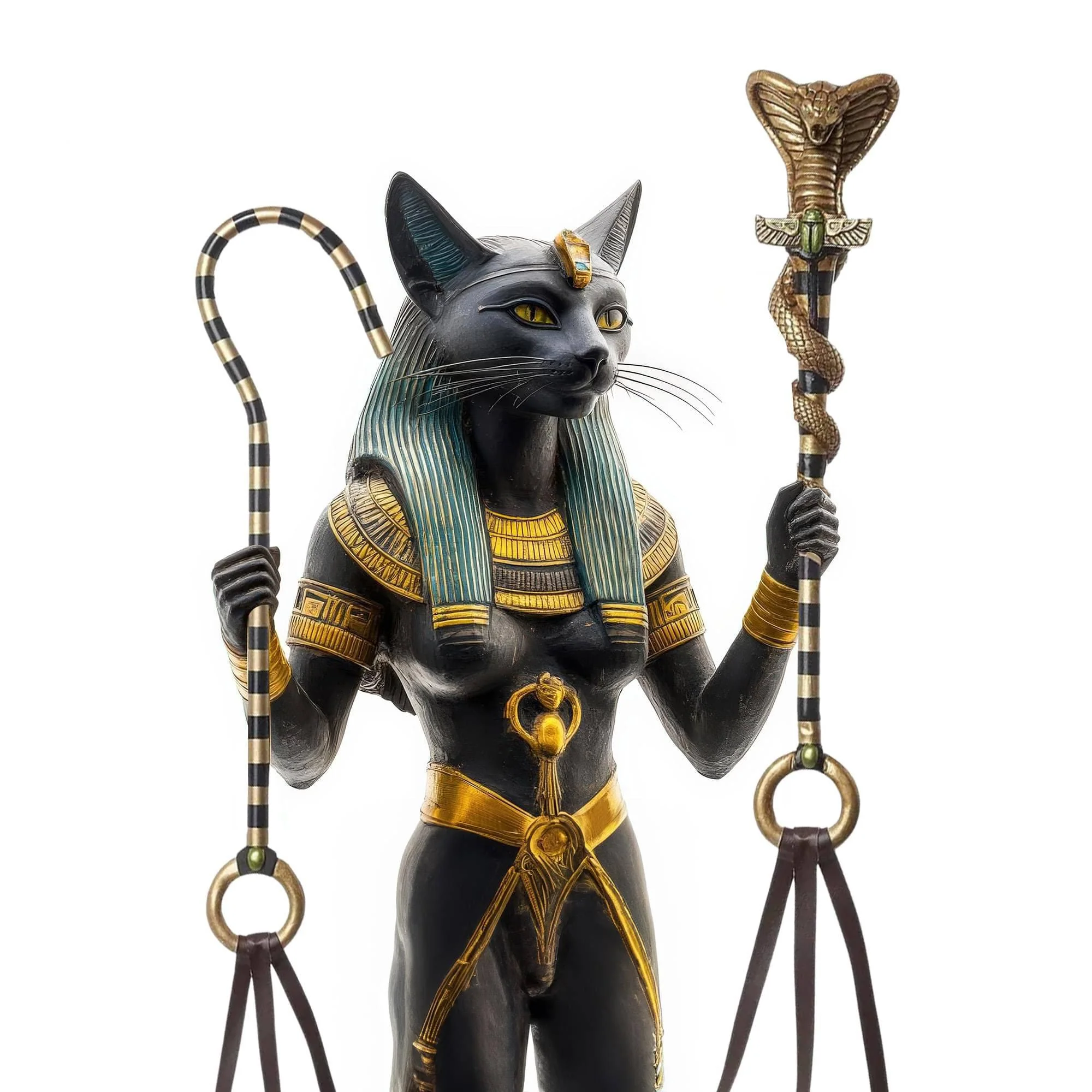 Egyptian Cobra/Pharaoh Scepters Costume Accessory Set - Image 2