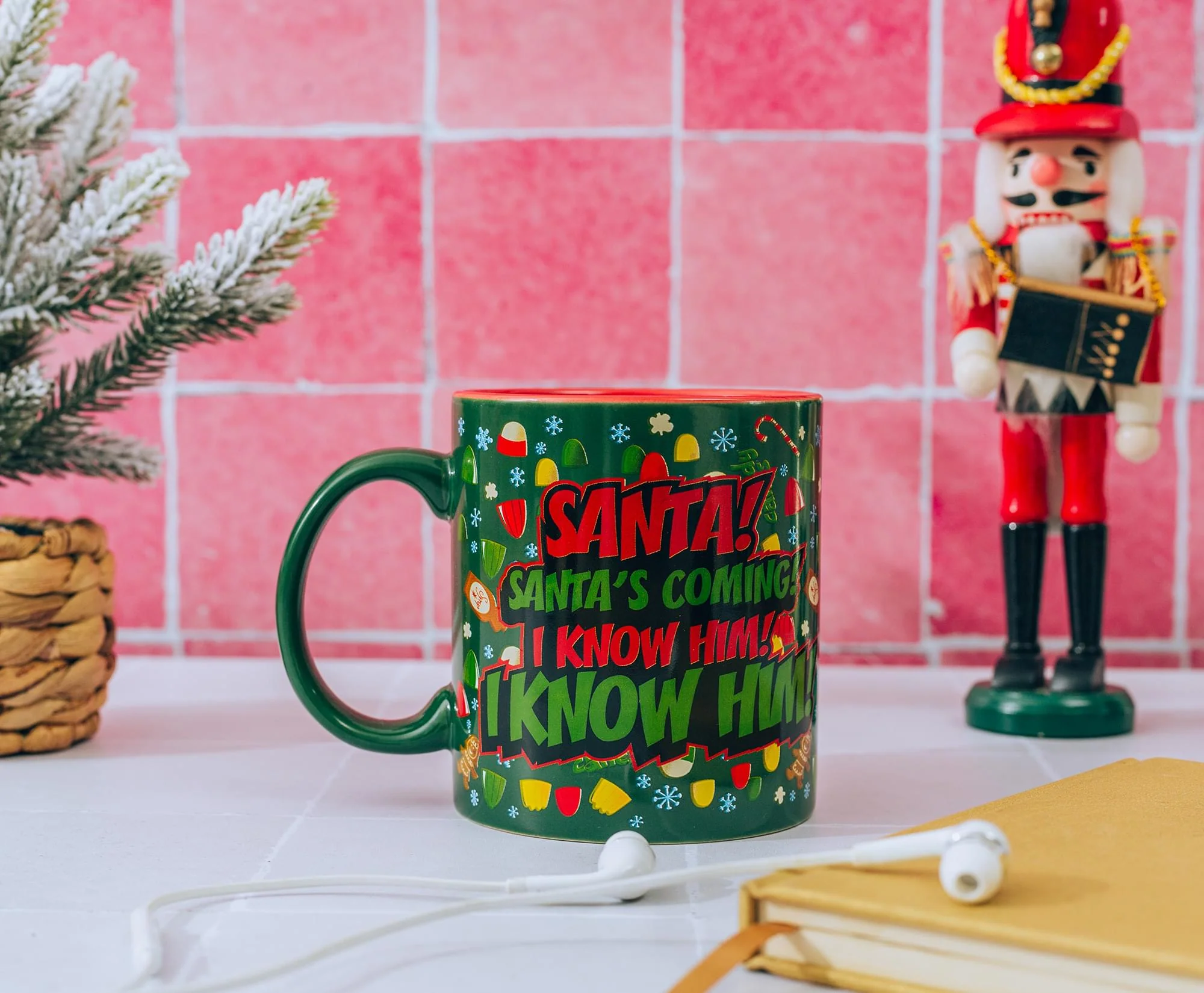 Elf "OMG! Santa's Coming!" Ceramic Mug | Holds 20 Ounces - Image 8