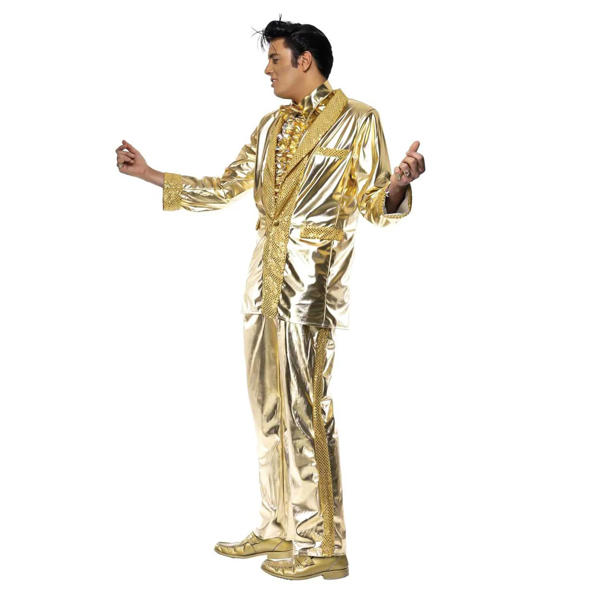 Elvis Gold Lame Chest Child Costume - Image 2