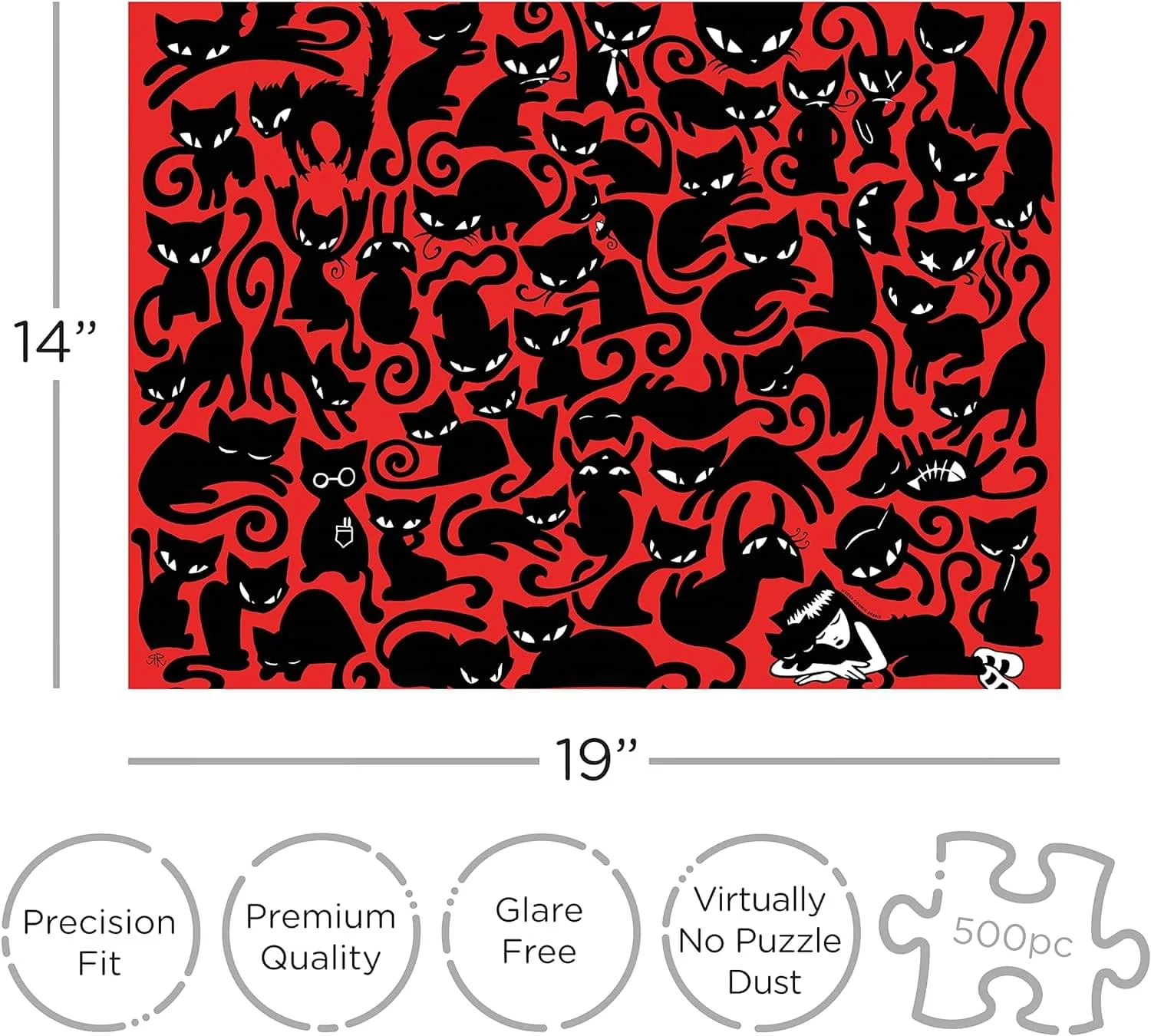 Emily the Strange 500 Piece Jigsaw Puzzle - Image 3