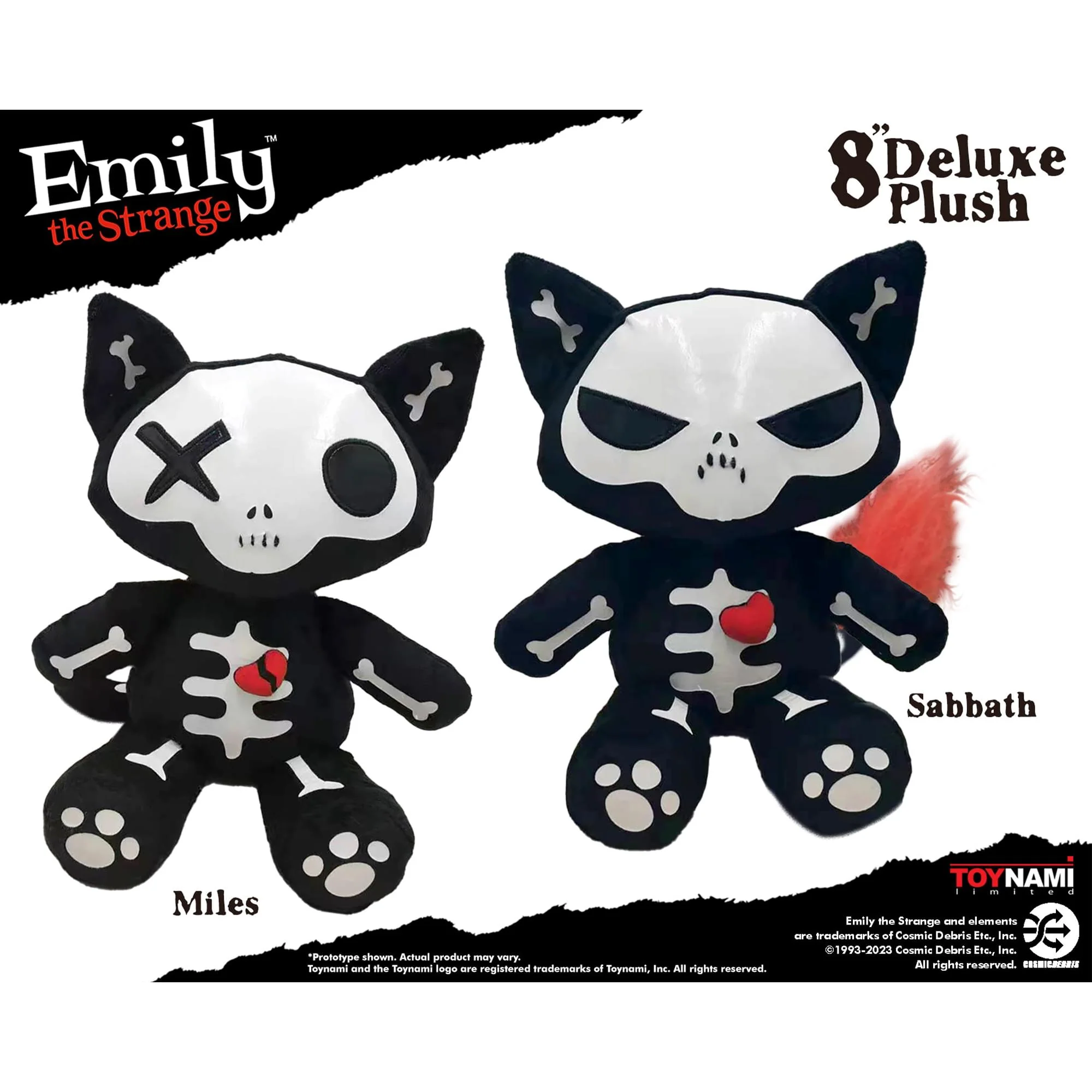 Emily the Strange 8 Inch Skele-Posse Plush | Sabbath - Image 4