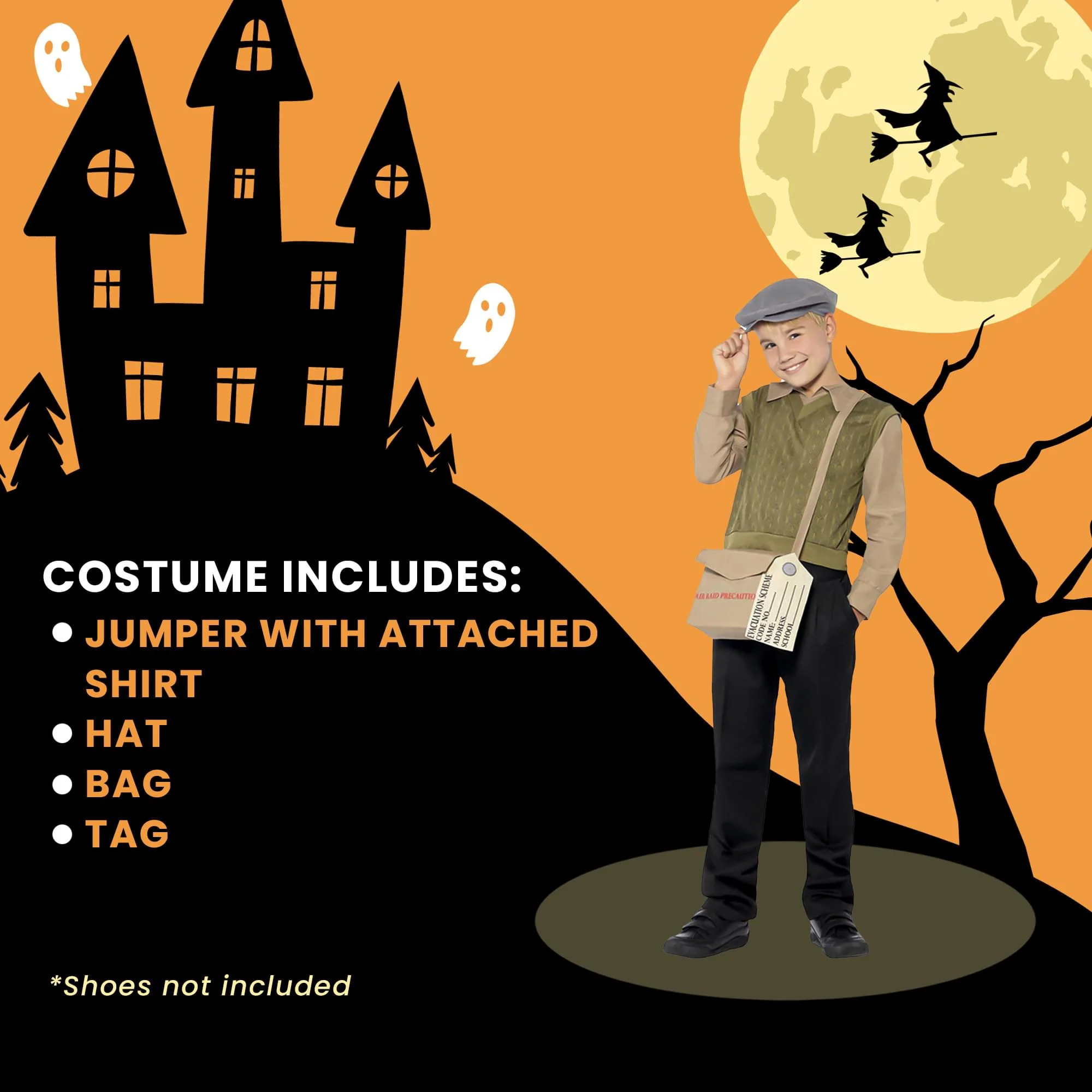 Evacuee Boy Child Costume - Image 21
