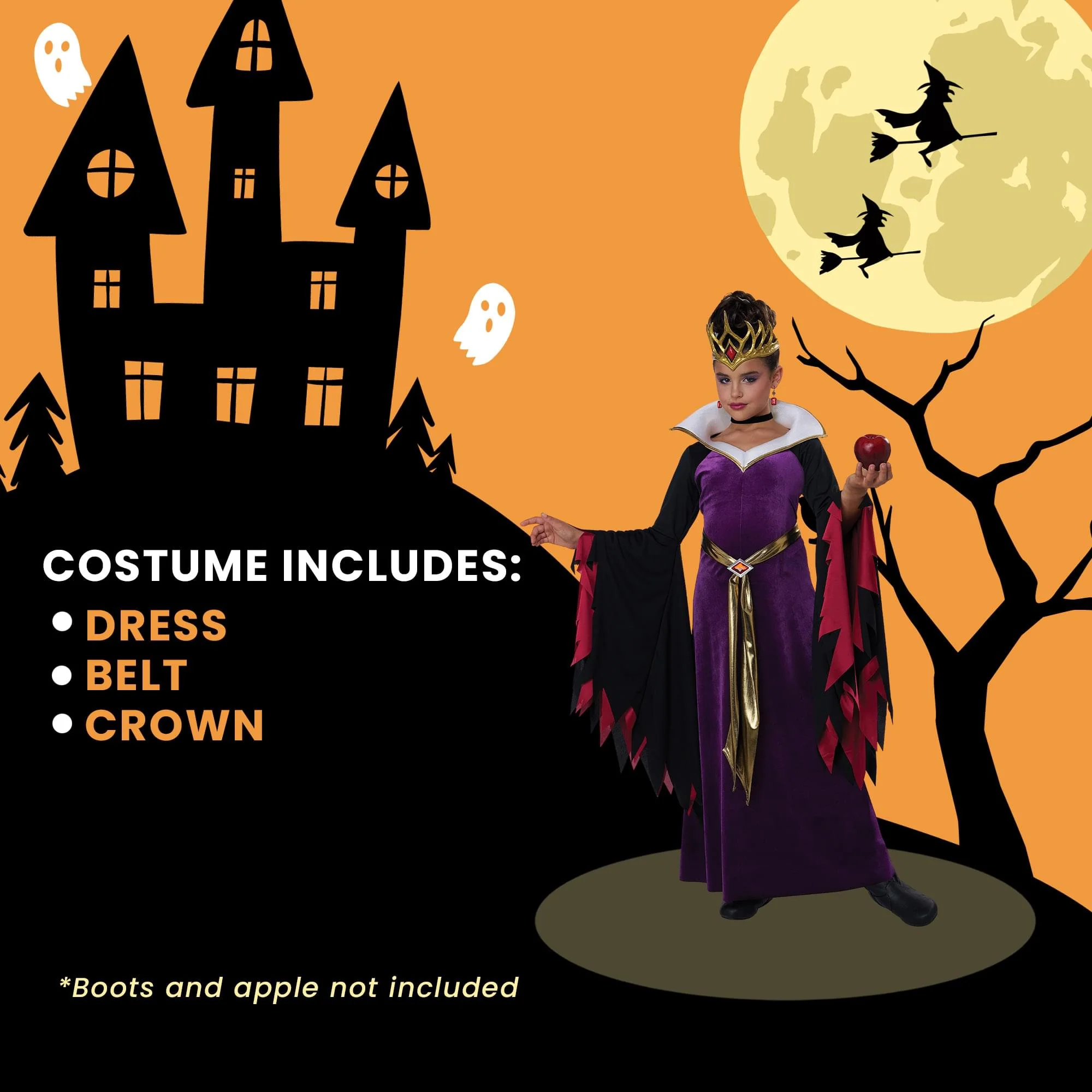 Evil Queen Cosplay Dress Child Costume - Image 32
