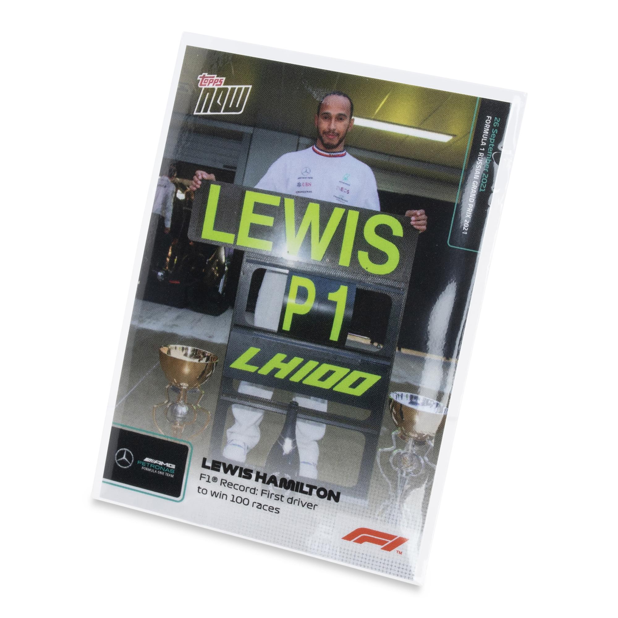 F1 TOPPS NOW Card #55 | Lewis Hamilton First Driver To Win 100 Races - Image 3