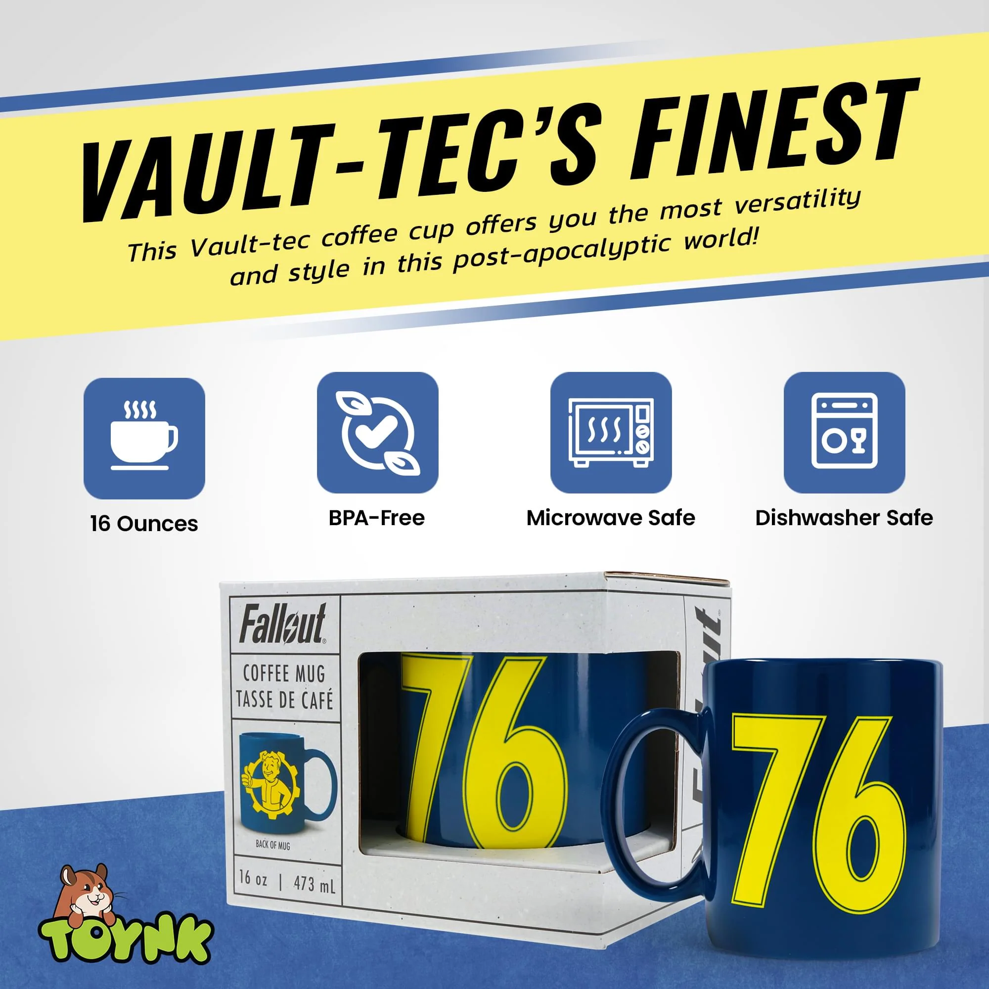 Fallout 76 Vault Boy Thumbs Up Ceramic Mug | Holds 16 Ounces - Image 5