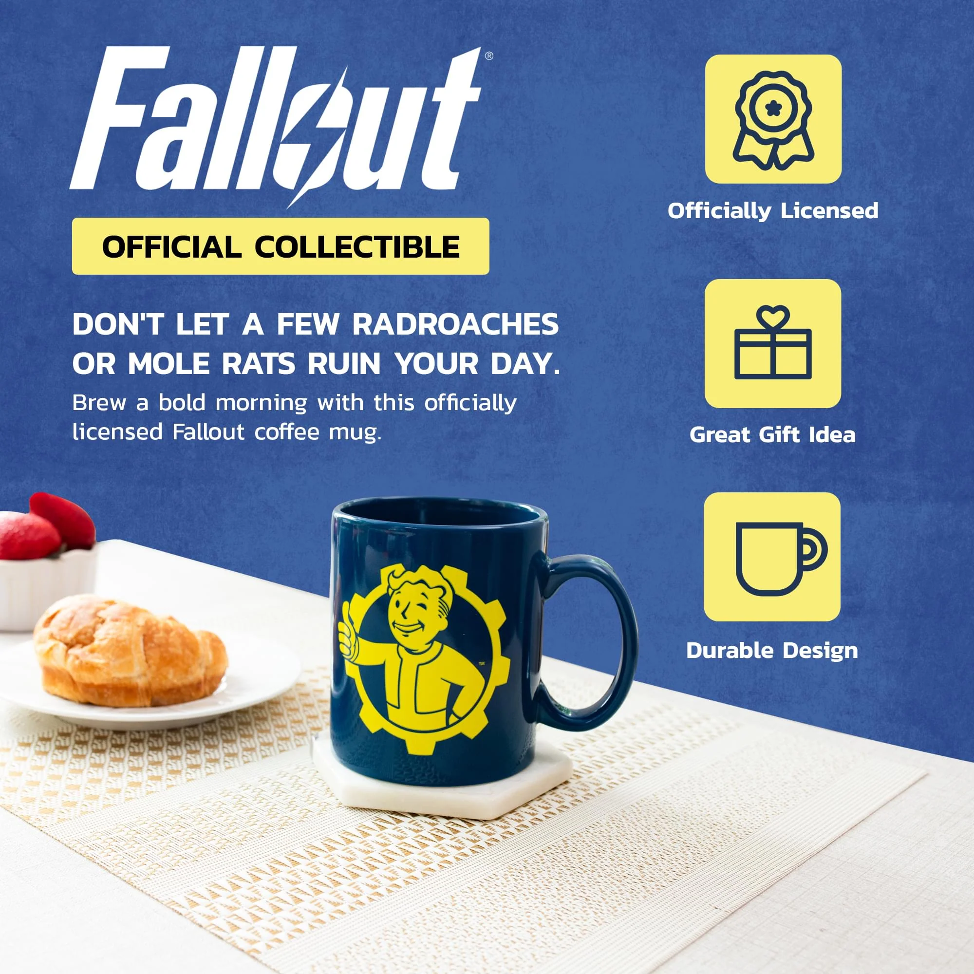 Fallout 76 Vault Boy Thumbs Up Ceramic Mug | Holds 16 Ounces - Image 7