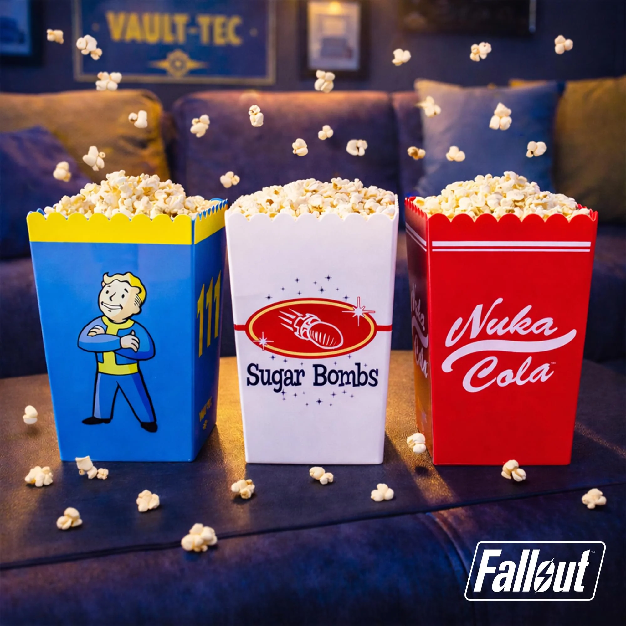 Fallout Popcorn Bucket Set of 3 | Nuka-Cola, Vault Boy, Sugar Bombs - Image 10