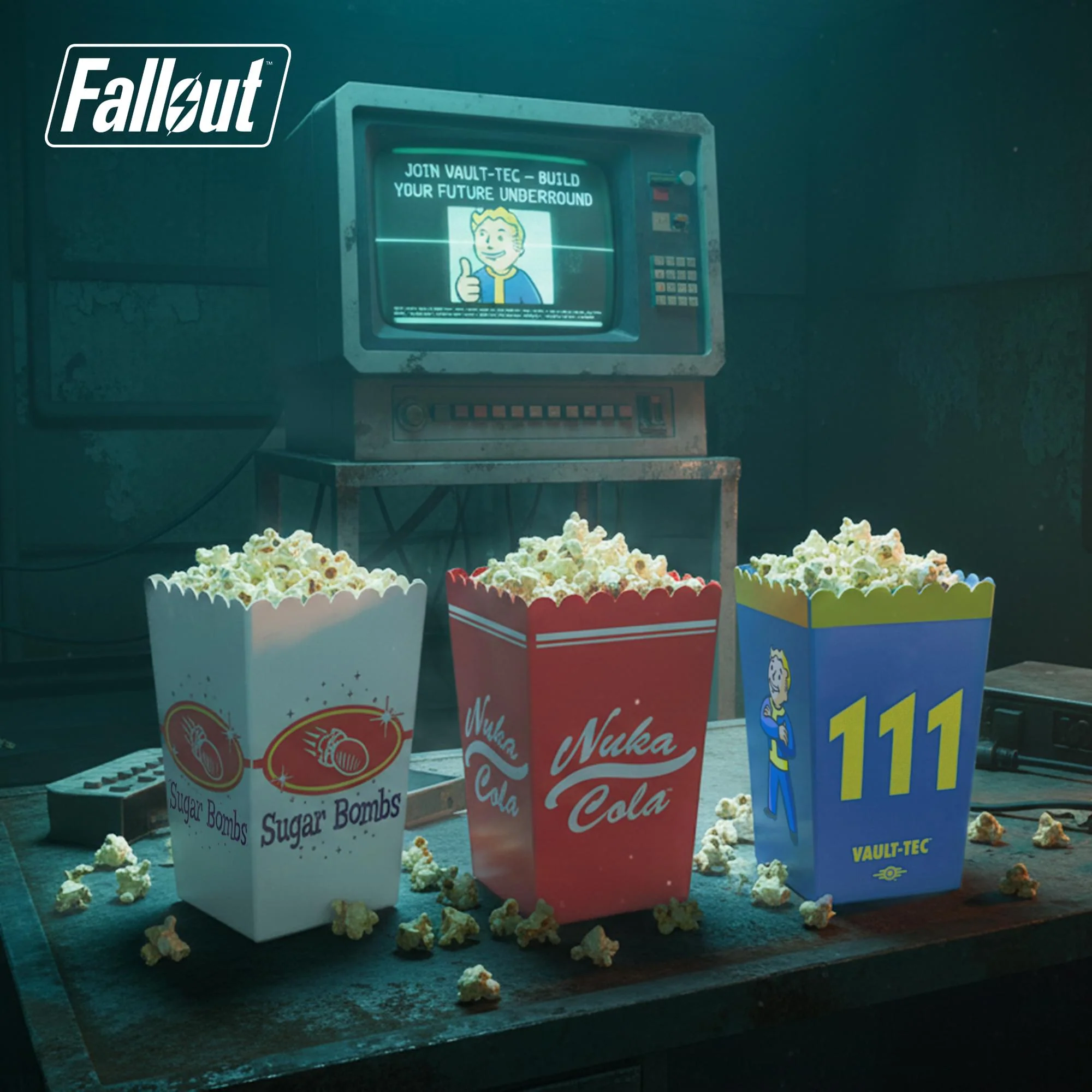 Fallout Popcorn Bucket Set of 3 | Nuka-Cola, Vault Boy, Sugar Bombs - Image 5