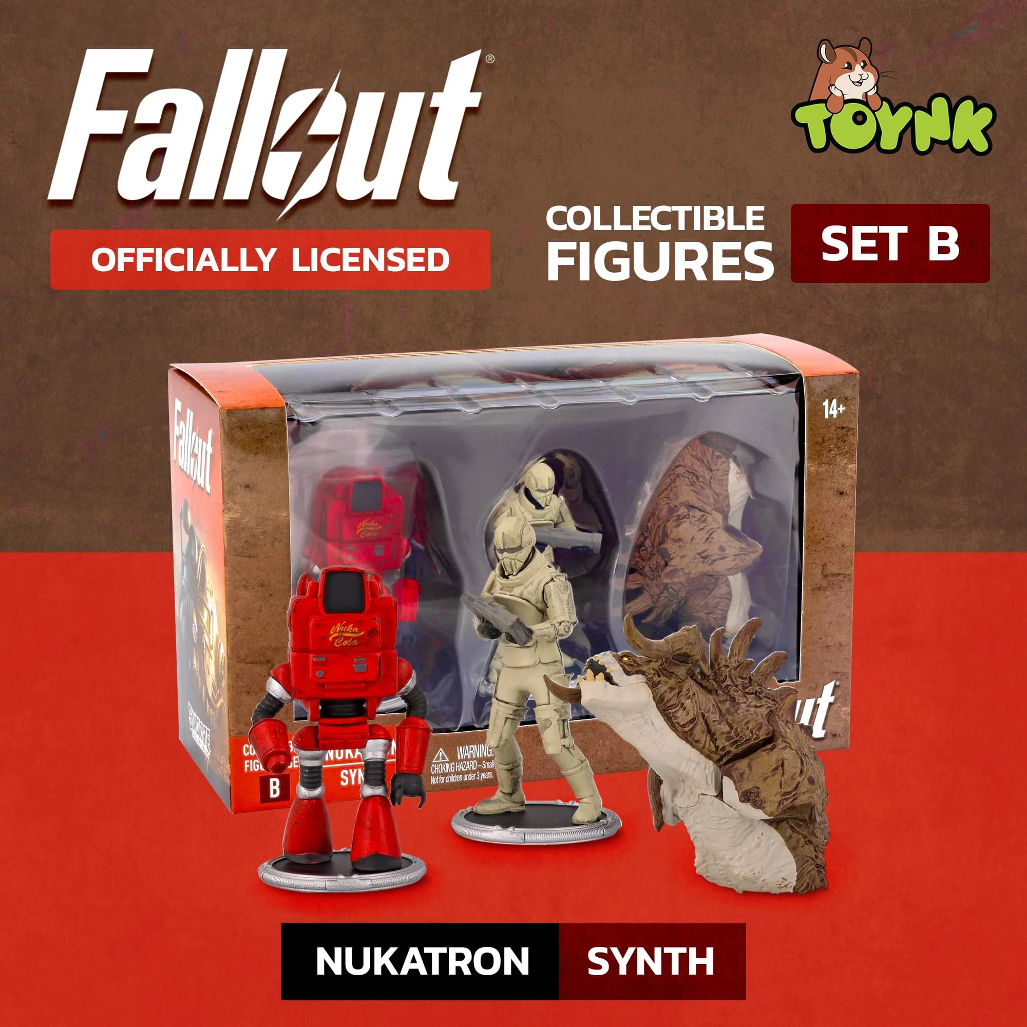 Fallout Nukatron and Synth Mini Figure Set (Build-a-Figure Deathclaw) - Image 3