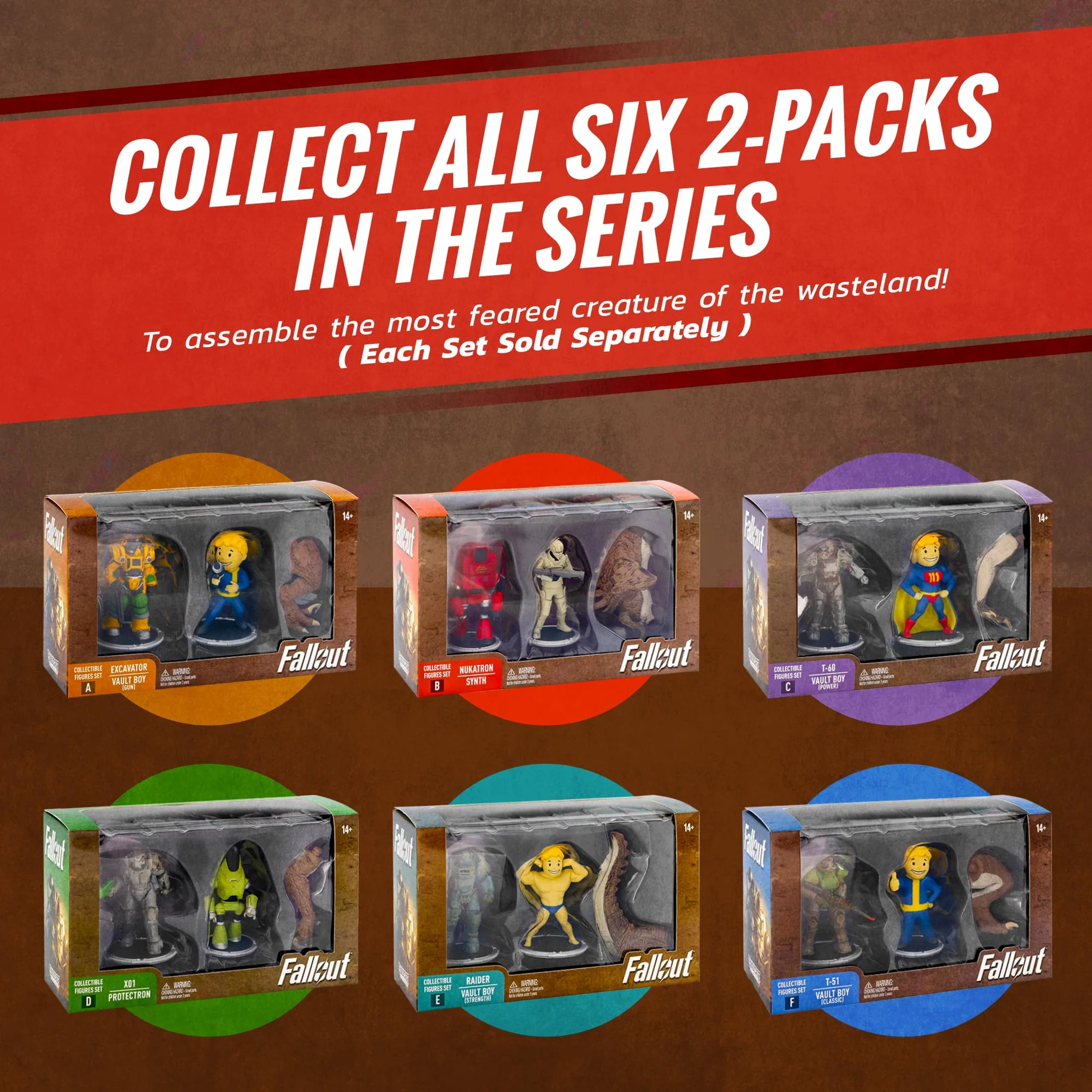 Fallout Nukatron and Synth Mini Figure Set (Build-a-Figure Deathclaw) - Image 8