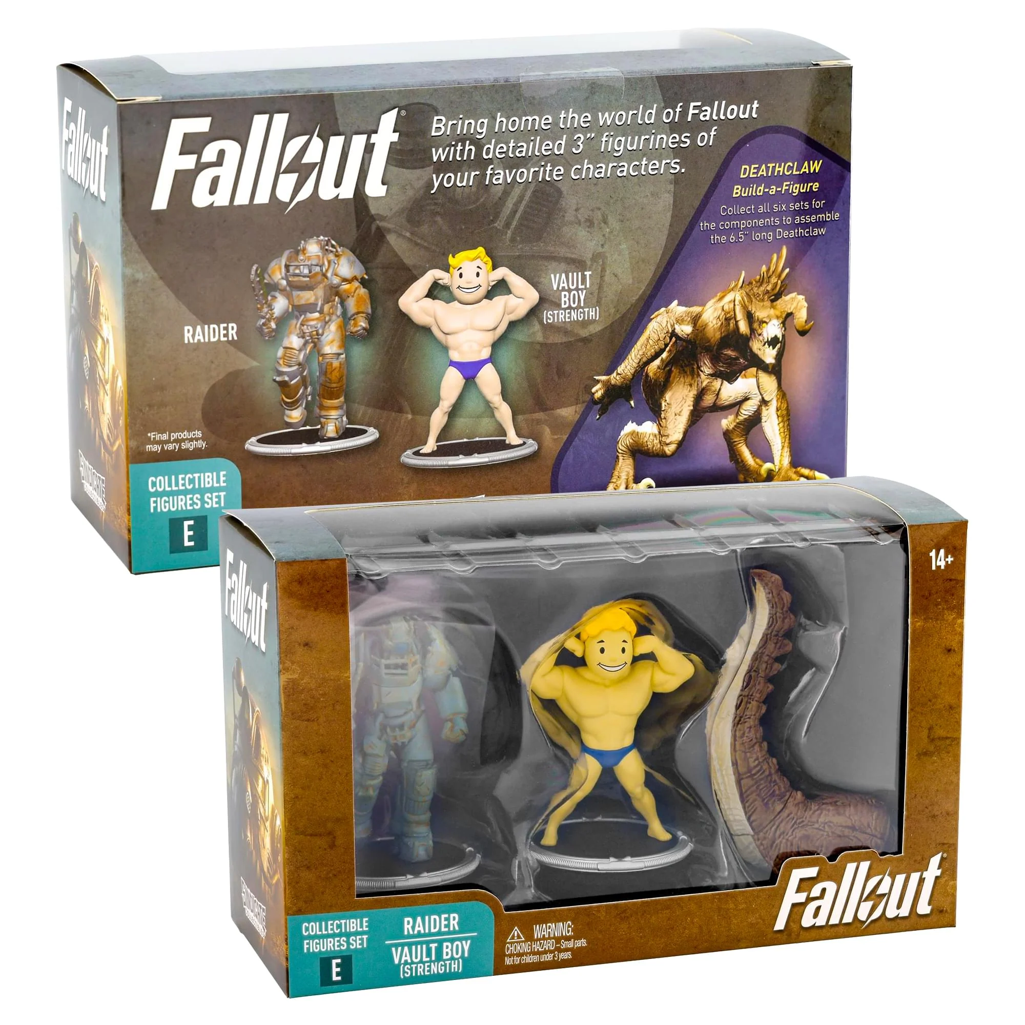 Fallout Raider and Vault Boy (Strong) Mini Figure Set (Build-a-Figure Deathclaw) - Image 2