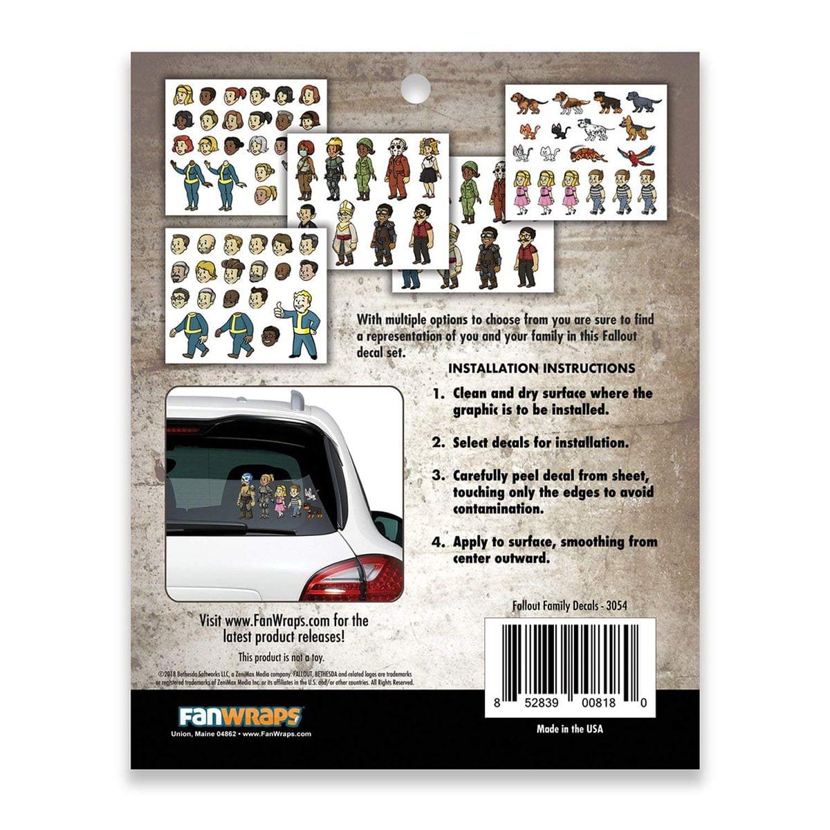 Fallout Shelter Vault-Tec Family Decals - 5 Sheets - Image 2