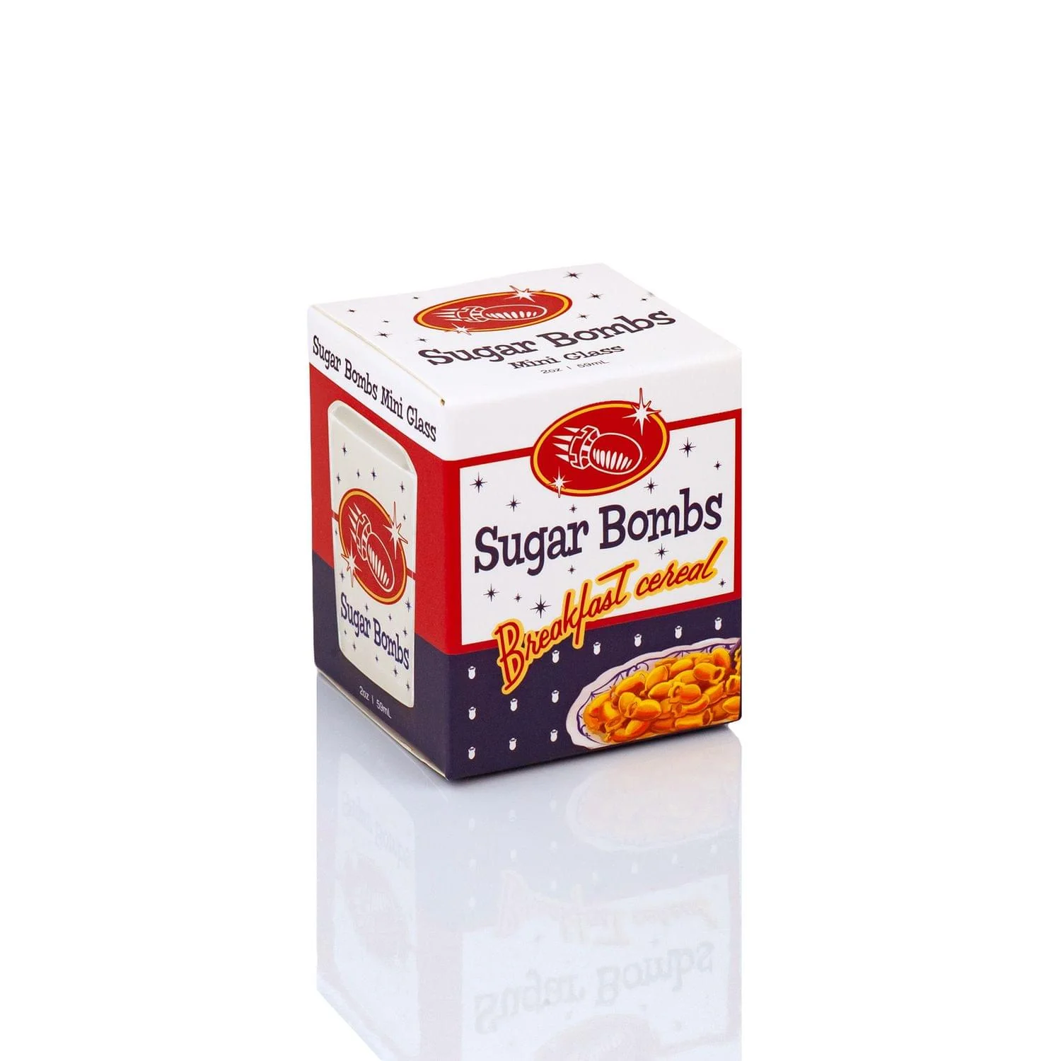 Fallout Sugar Bombs Breakfast Cereal Square Shot Glass | 2 Ounce Shot Glass - Image 2