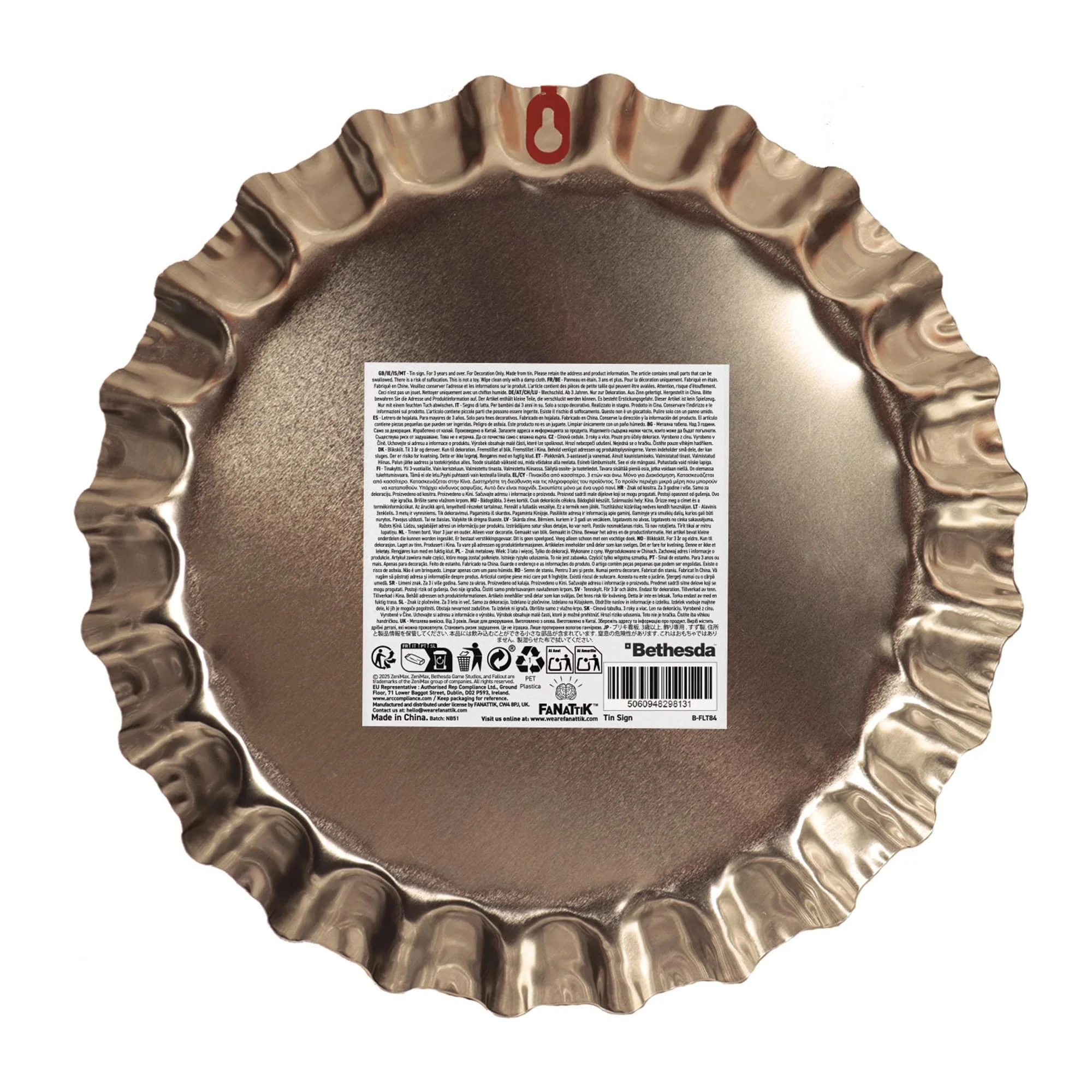Fallout Sunset Sarsaparilla Bottle Cap Tin Sign - Image 2