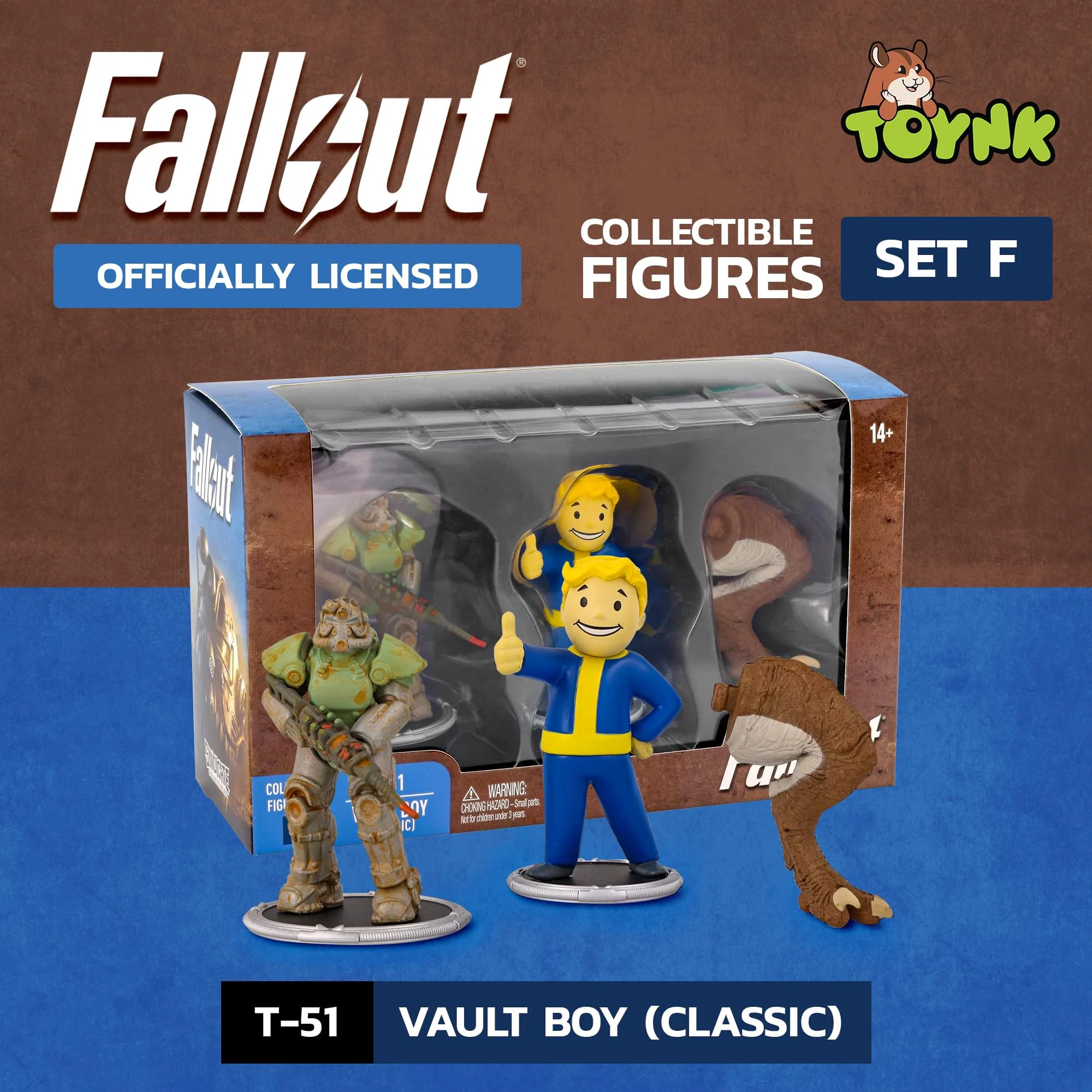 Fallout T-51 and Vault Boy (Classic) Mini Figure Set (Build-a-Figure Deathclaw) - Image 3