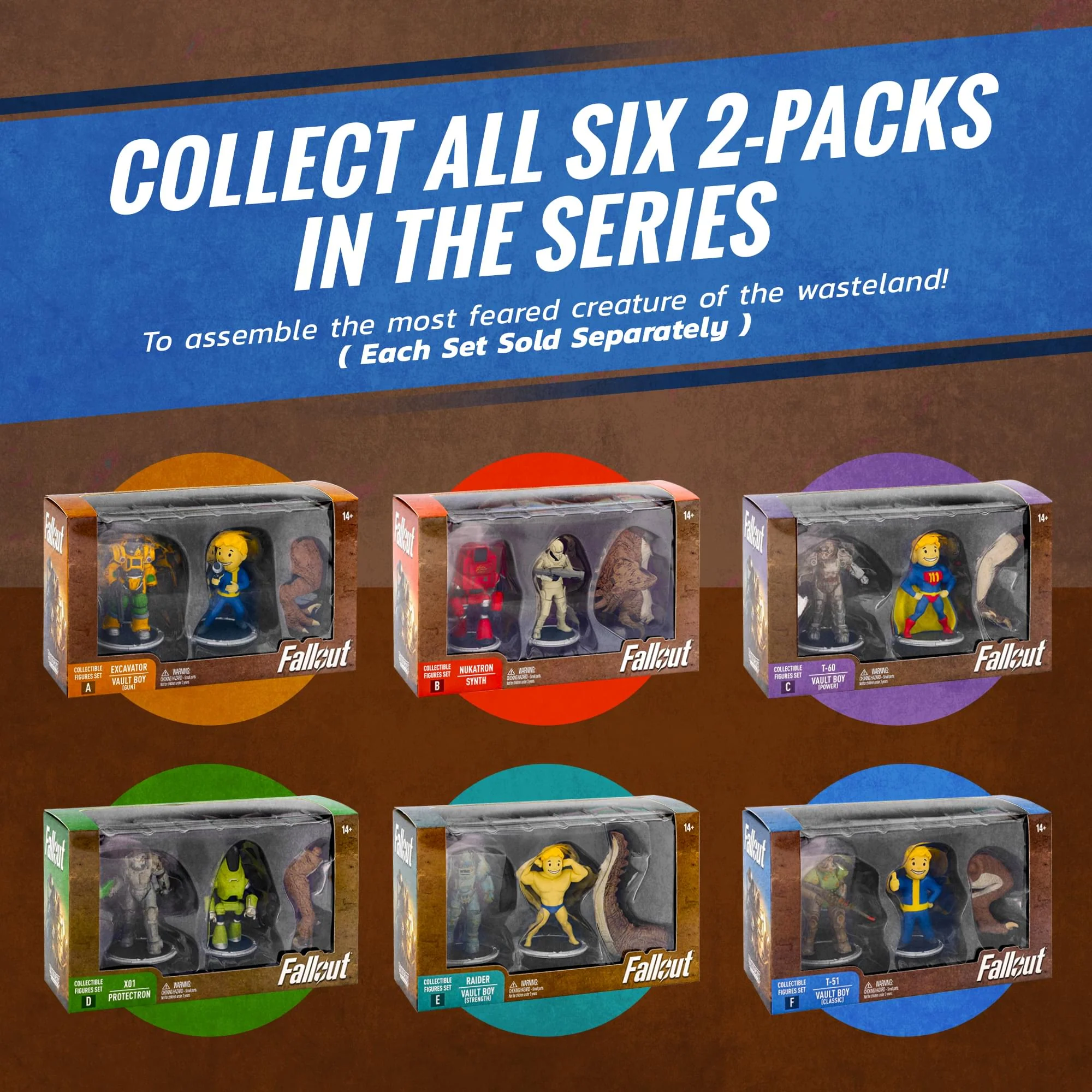 Fallout T-51 and Vault Boy (Classic) Mini Figure Set (Build-a-Figure Deathclaw) - Image 8