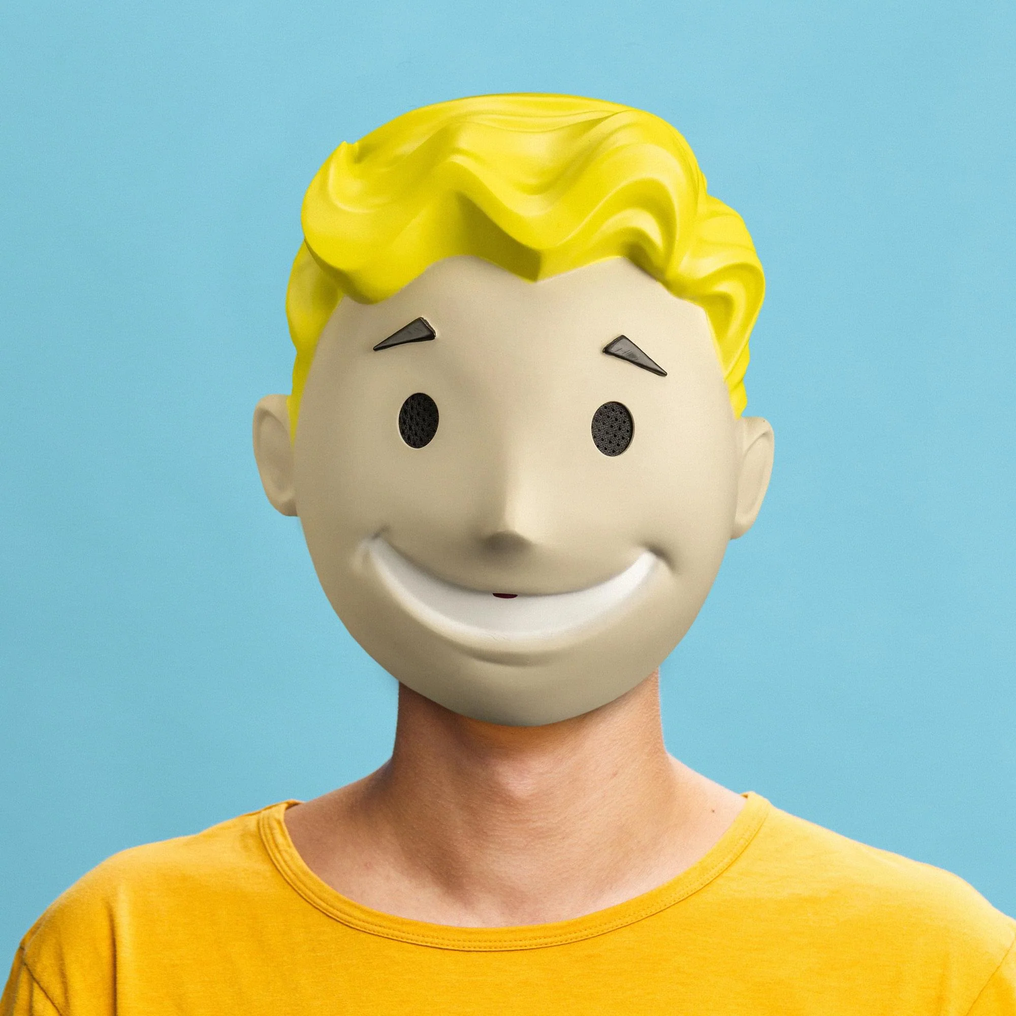 Fallout Vault Boy Adult Retro Injection Costume Mask - Image 4