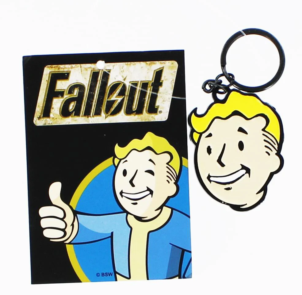 Fallout Vault Boy Head Metal Keychain - Image 2