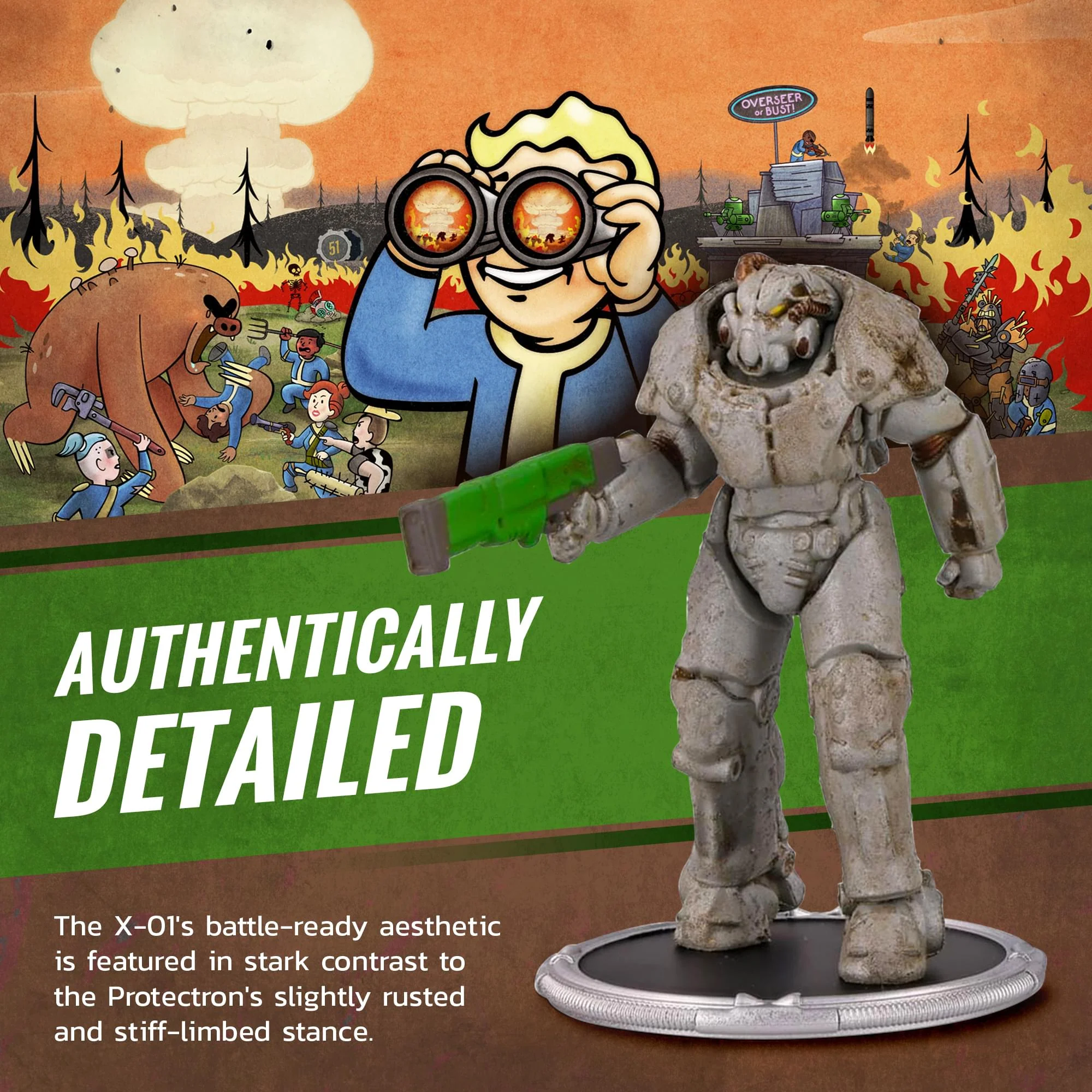 Fallout X01 and Protectron Mini Figure Set (Build-a-Figure Deathclaw) - Image 4