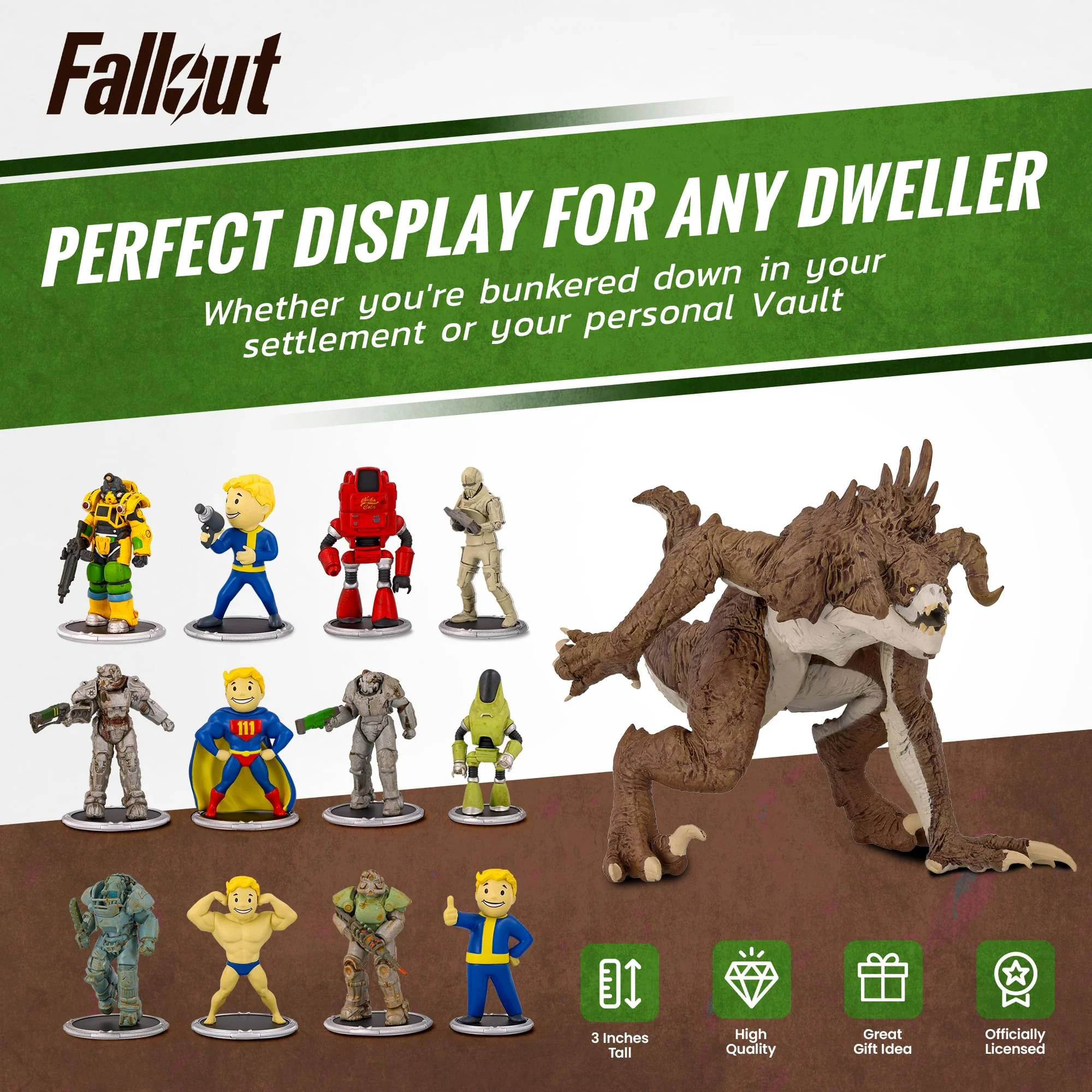 Fallout X01 and Protectron Mini Figure Set (Build-a-Figure Deathclaw) - Image 9