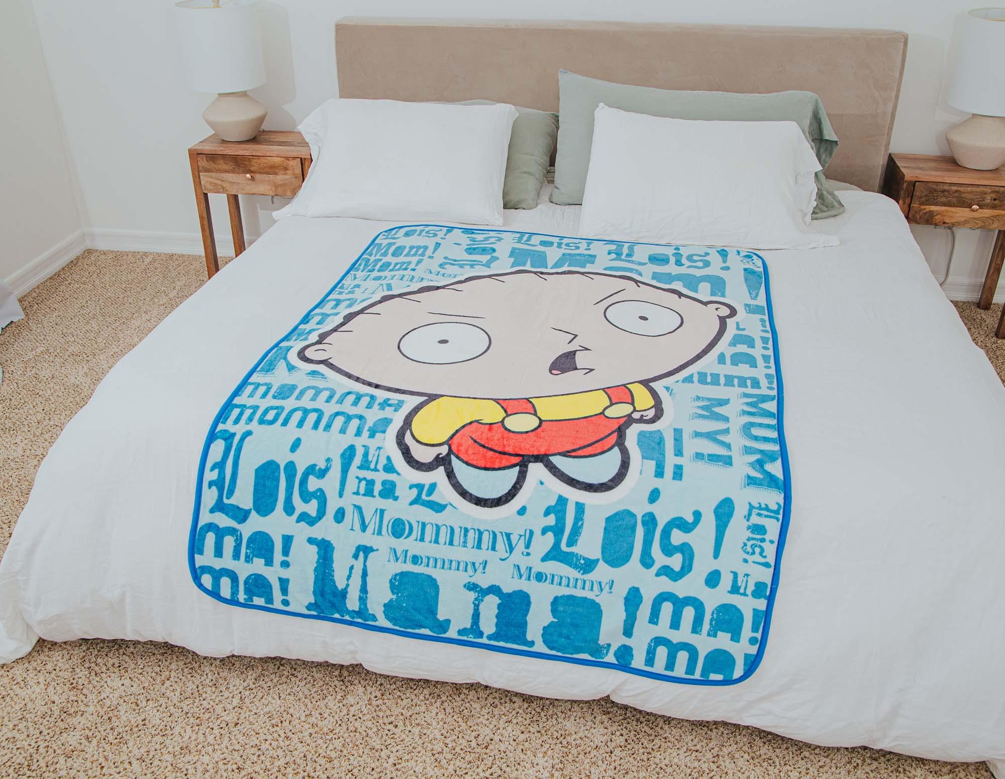 Family Guy Stewie Griffin "Mama" Raschel Throw Blanket | 45 x 60 Inches - Image 6