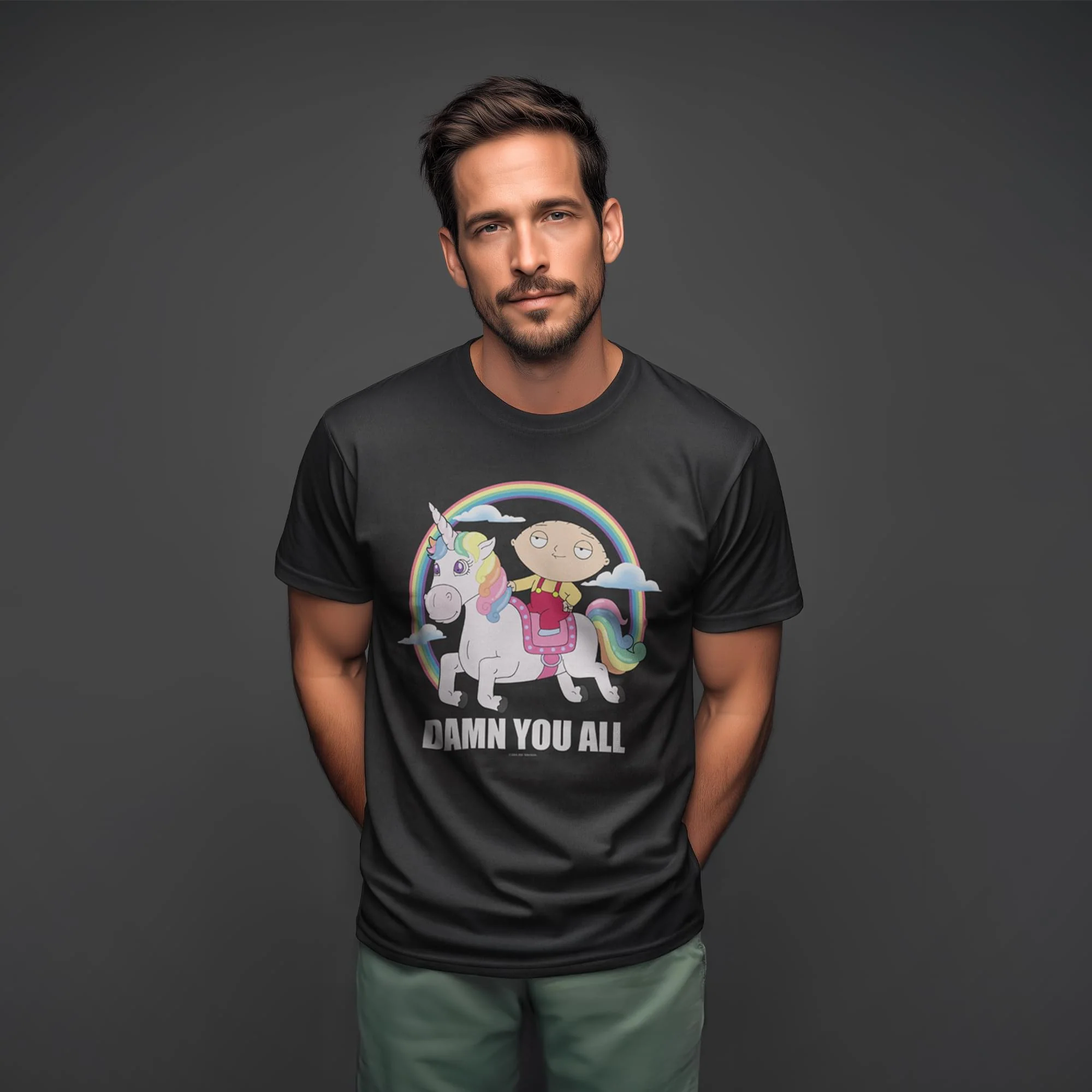 Family Guy Stewie Unicorn Short Sleeve T-Shirt - Image 13