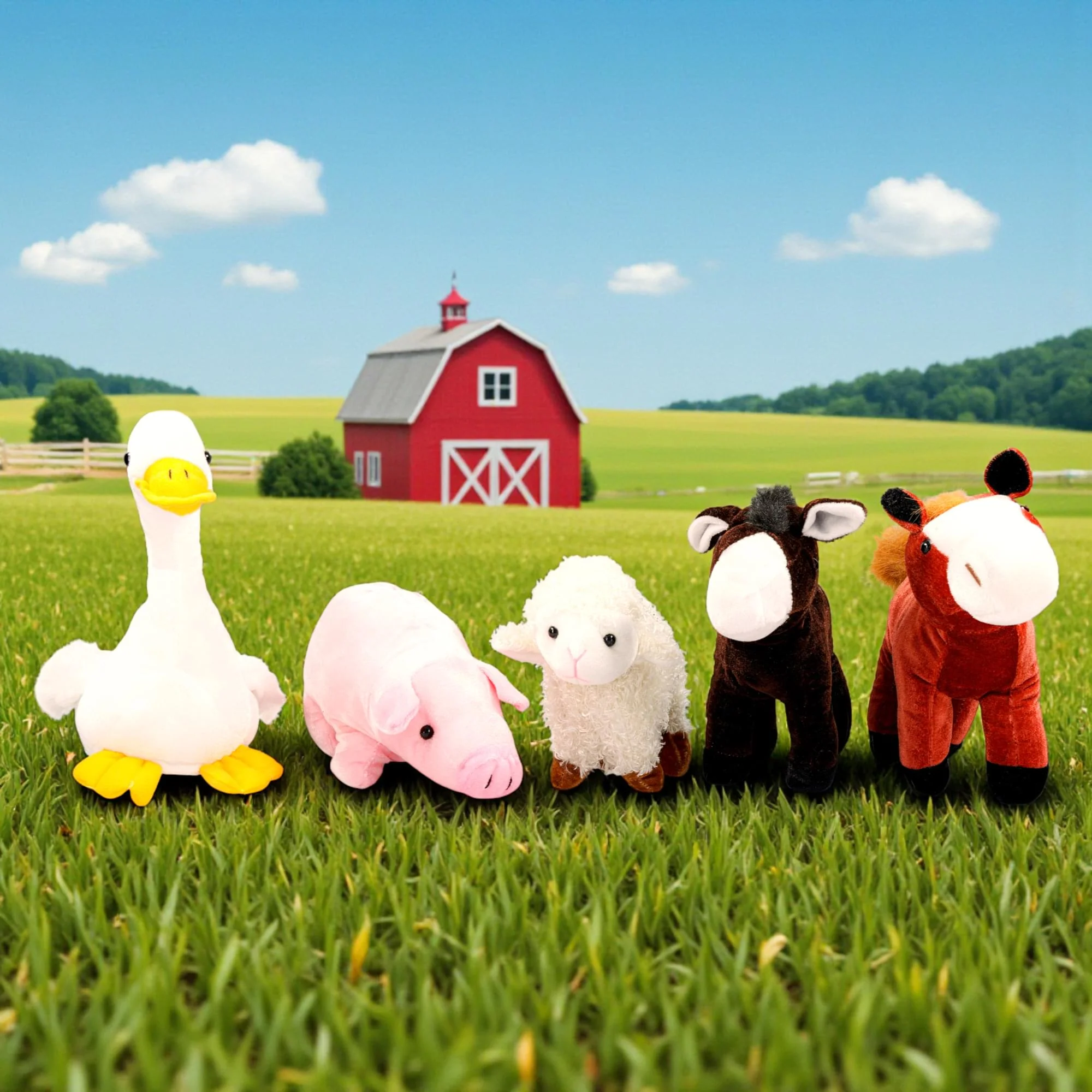 Farm Animals 6 Inch Plush | Horse - Image 7