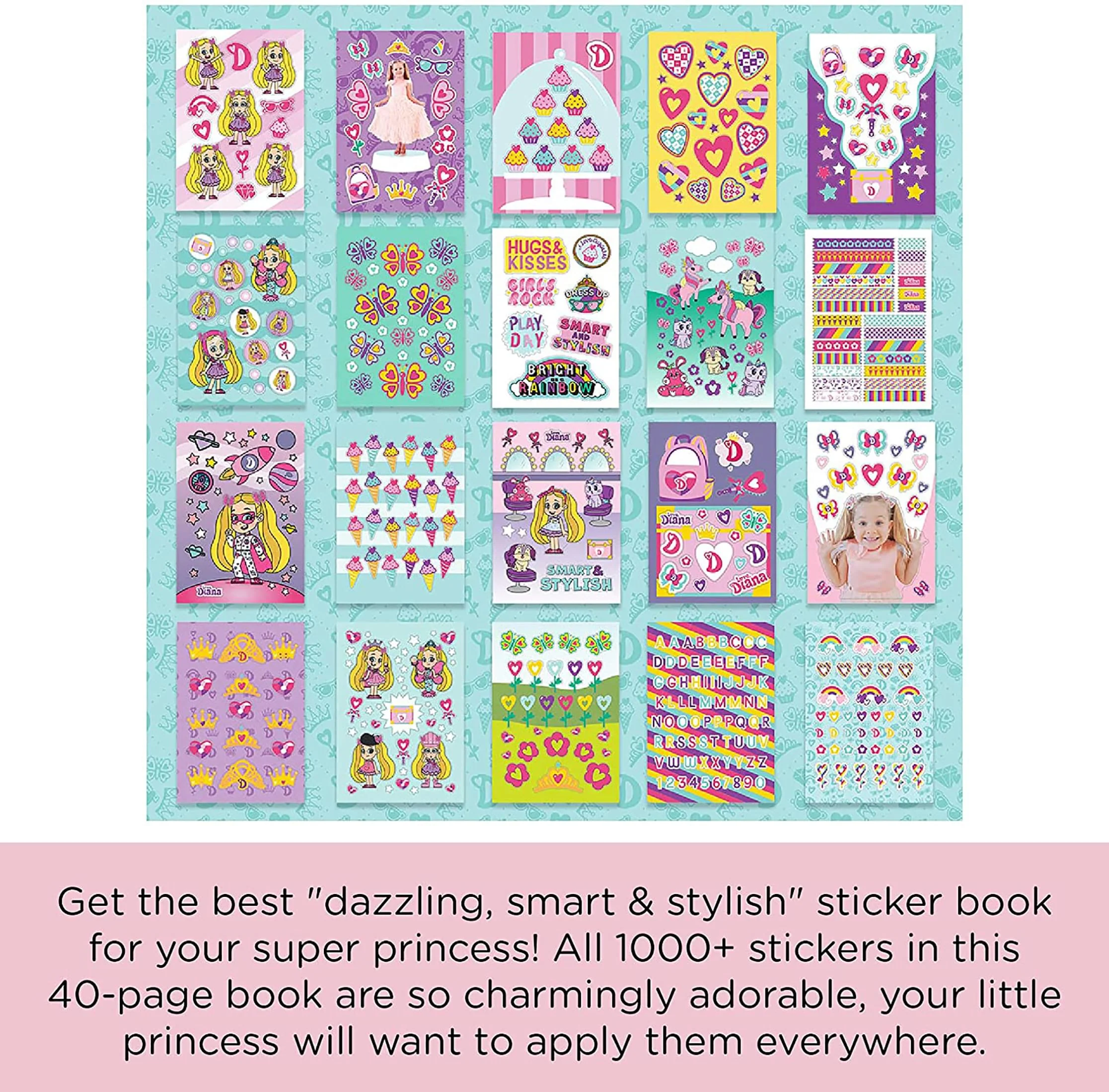 Fashion Angels Love, Diana 1000+ Cute 40 Page Sticker Book - Image 4
