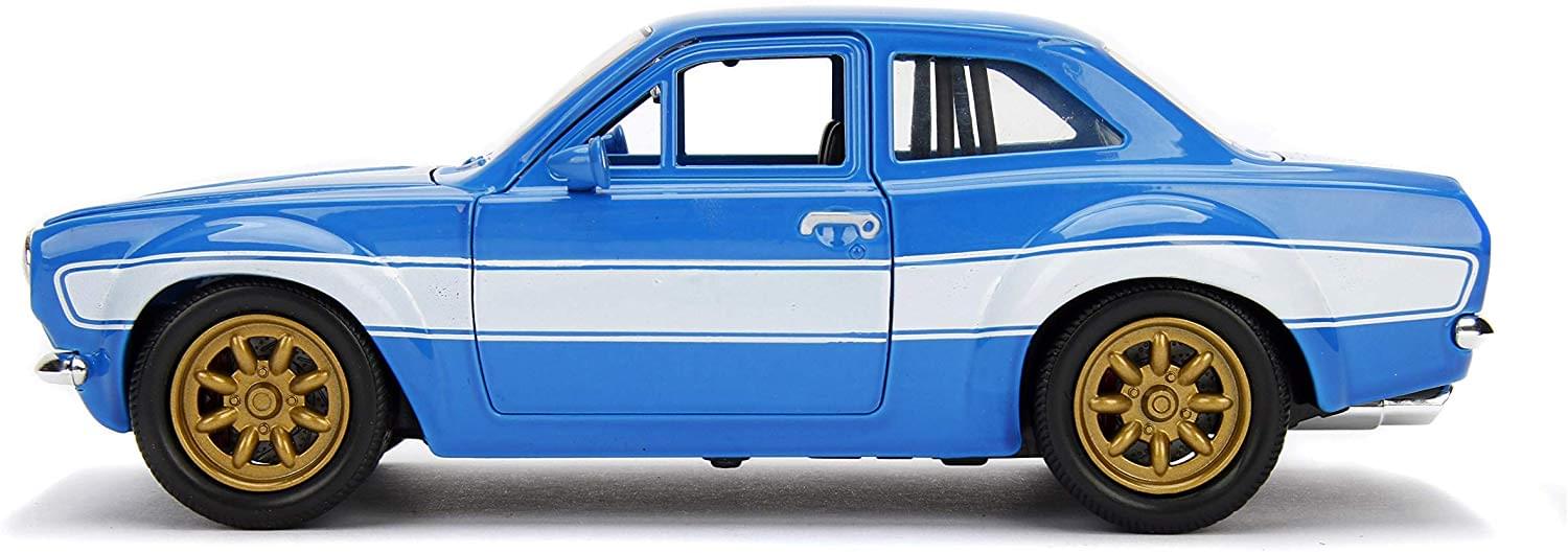 Fast & Furious Brian's Blue Ford Escort RS2000 MK1 1:24 Die Cast Vehicle - Image 2
