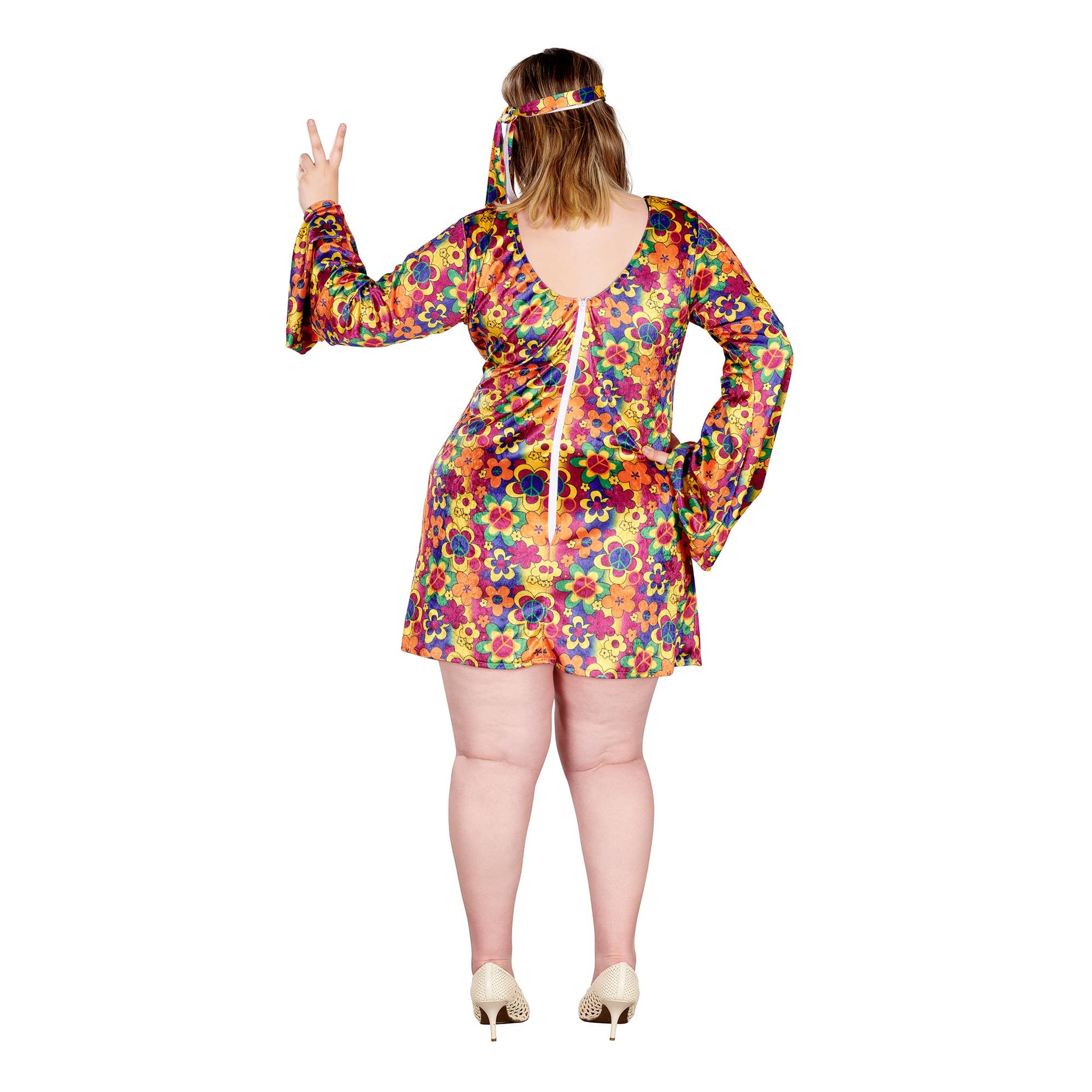 Female Hippy Women's Plus Size Costume - Image 11