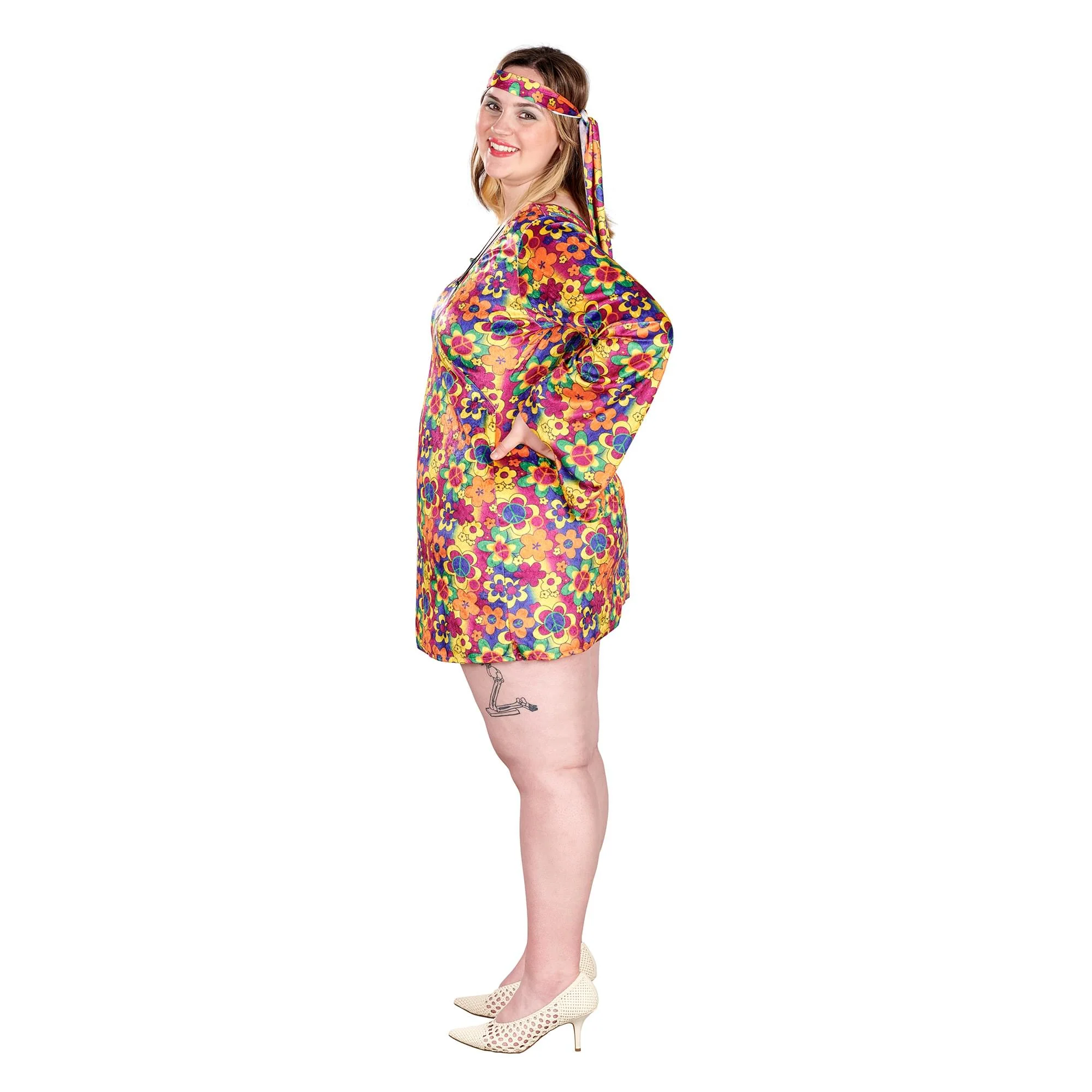 Female Hippy Women's Plus Size Costume - Image 8