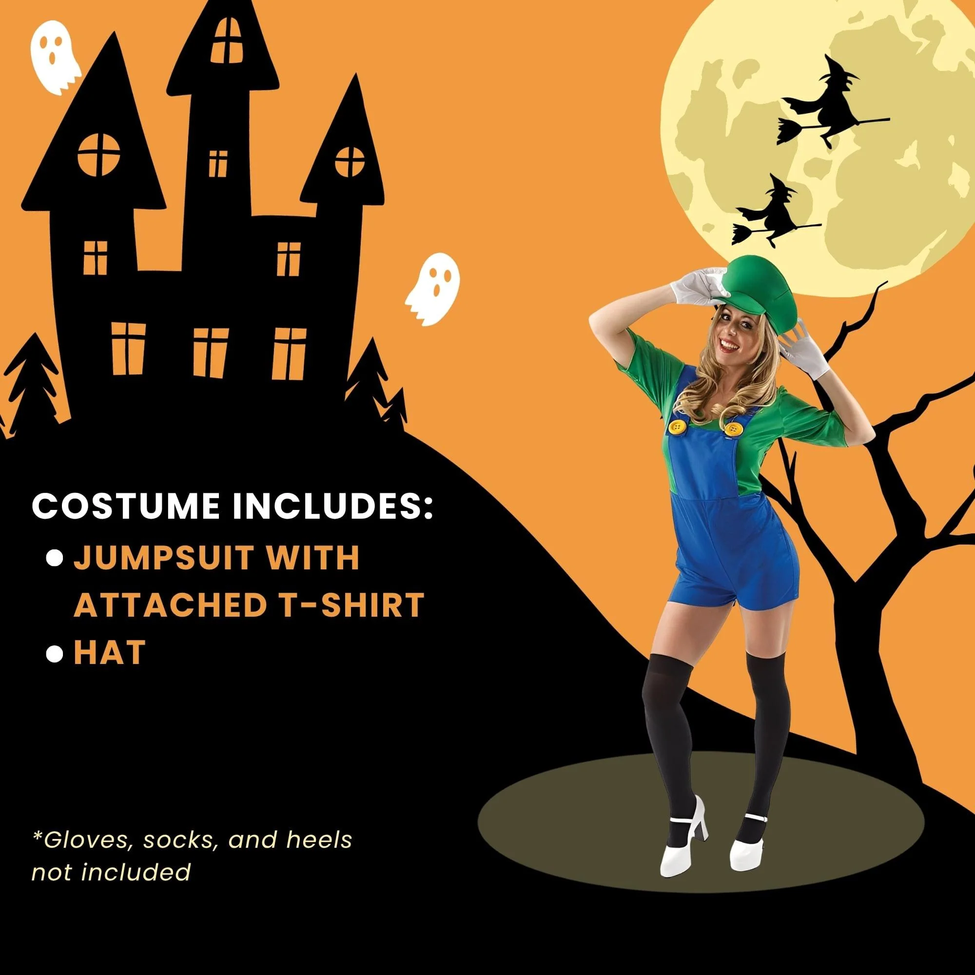Female Super Plumber Mate Adult Costume - Image 13