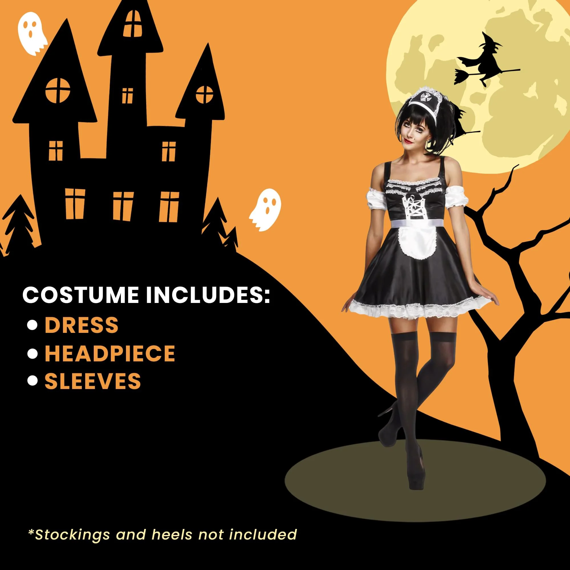 Fever Flirty French Maid Adult Costume - Image 7